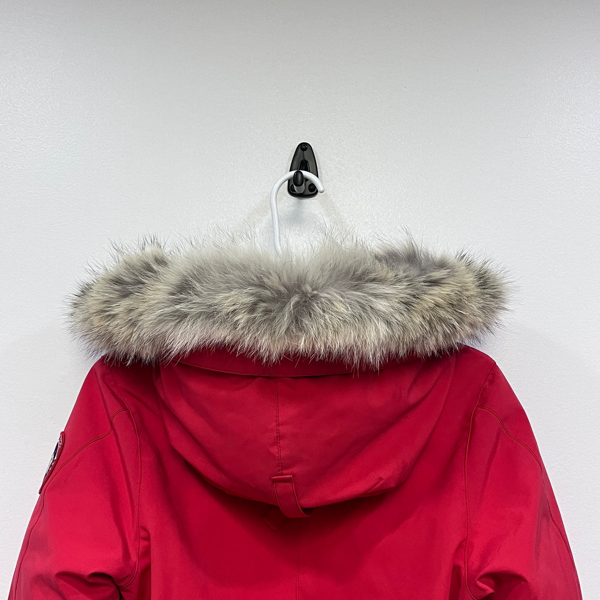 Canada Goose Red Fur Trim Parka Size S