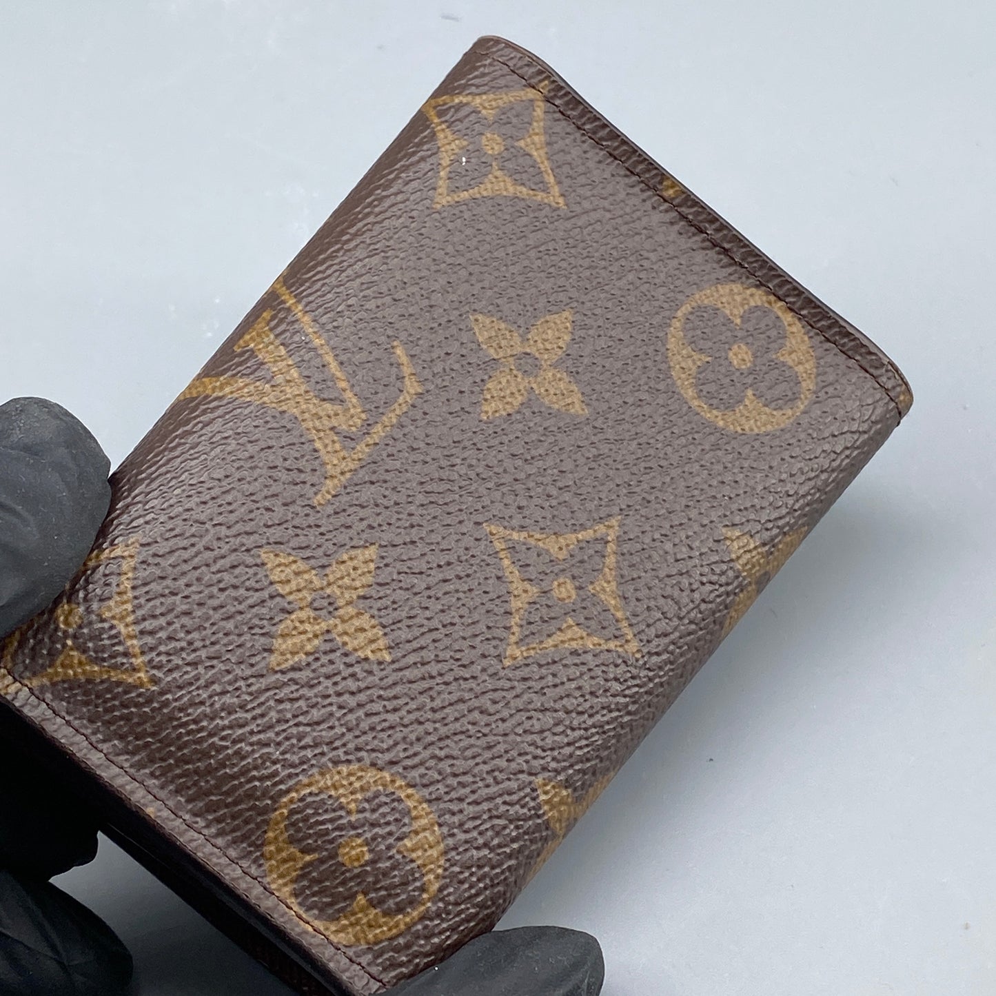 LV Monogram Canvas Red Snap Key Case