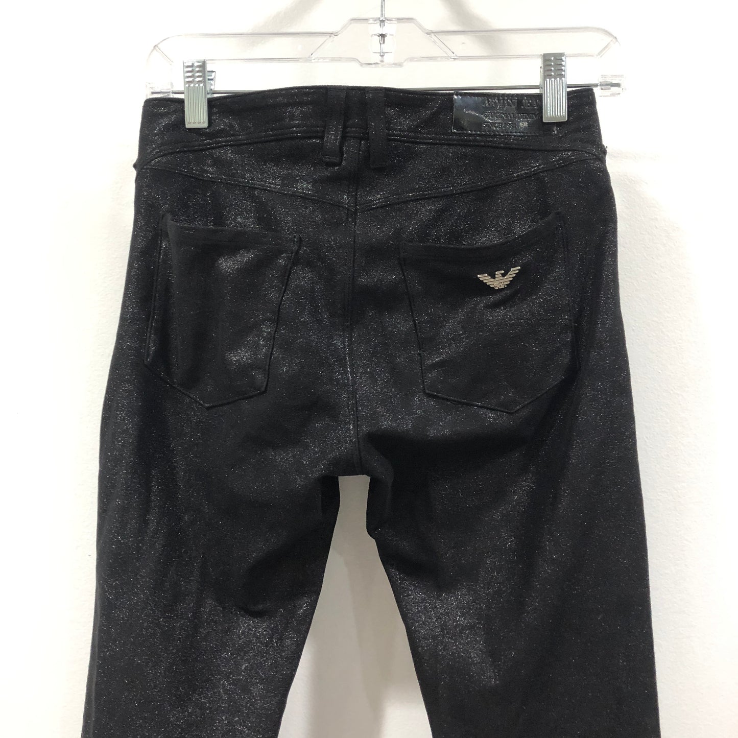 Armani Jeans Black Slim Skinny Denim Jeans Size 26