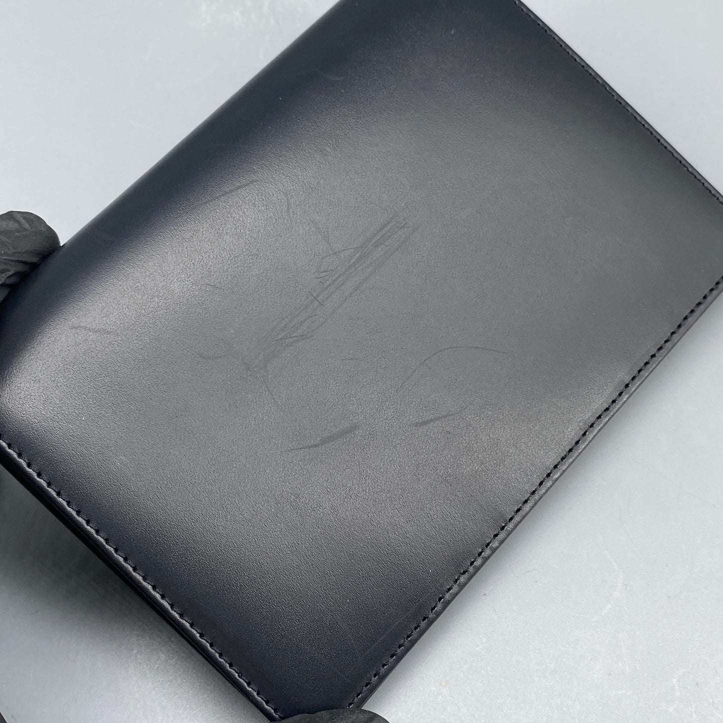 Lanvin Black Smooth Leather Bi-fold Short Wallet