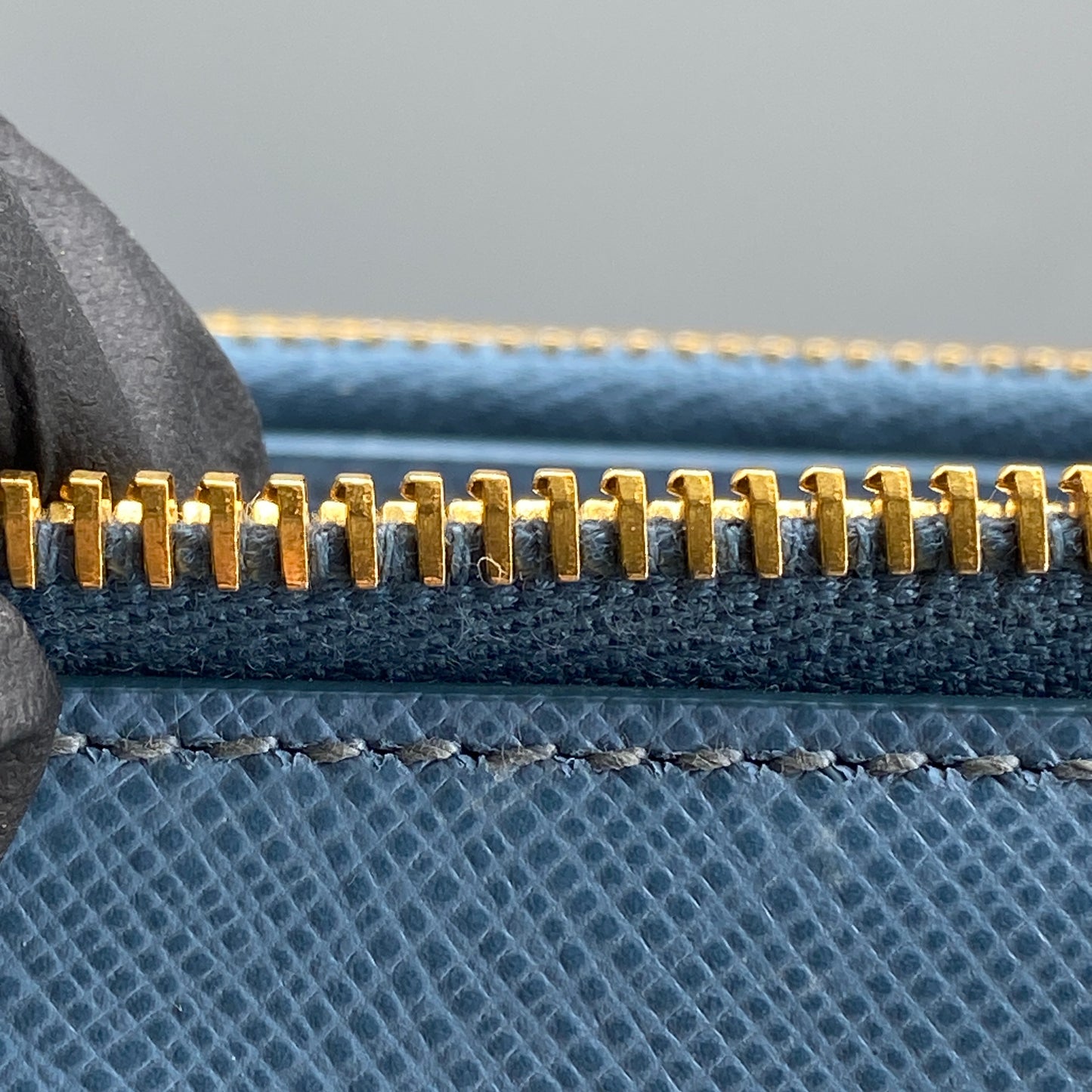 Prada Medium Blue Saffiano Galleria Handbag