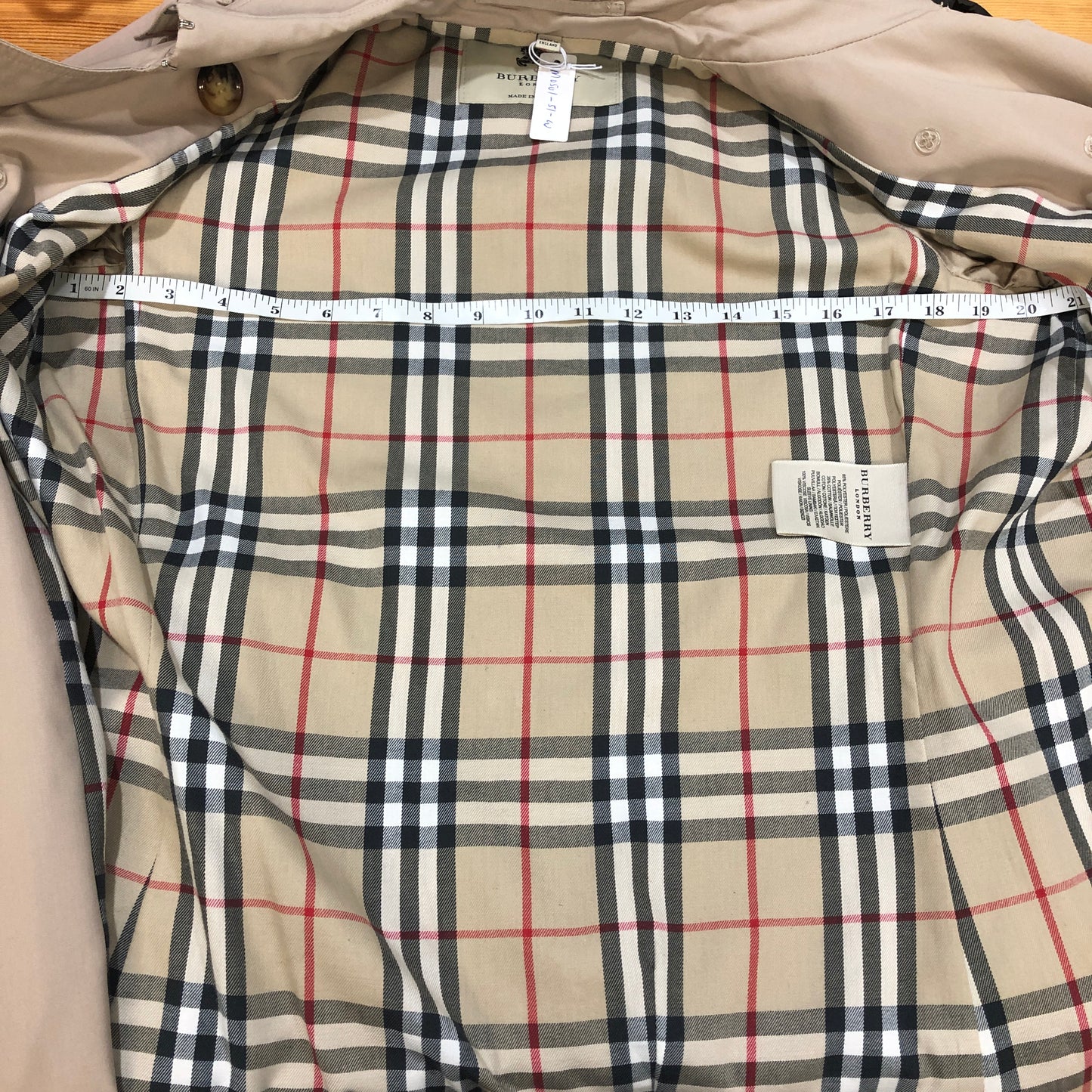Burberry Kensington Heritage Trench Coat UK 8 Khaki
