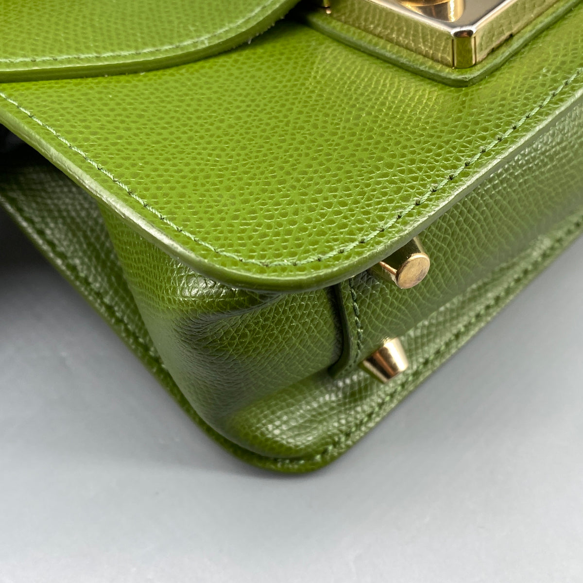 Furla Metropolis Green Leather Crossbody Bag