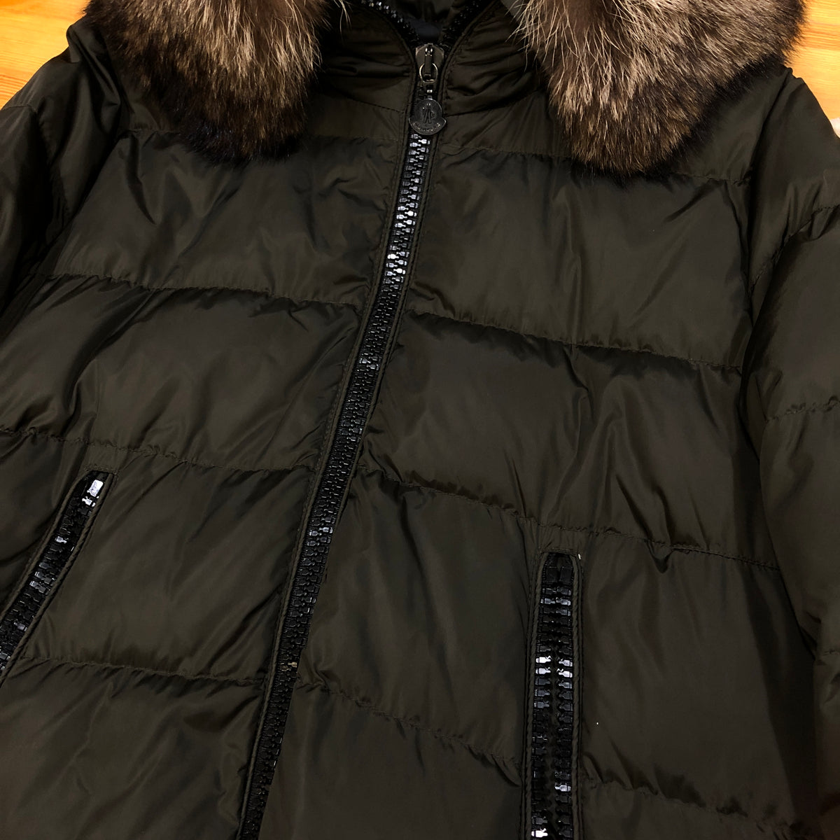 Moncler Oliver Green Down Coat size 1