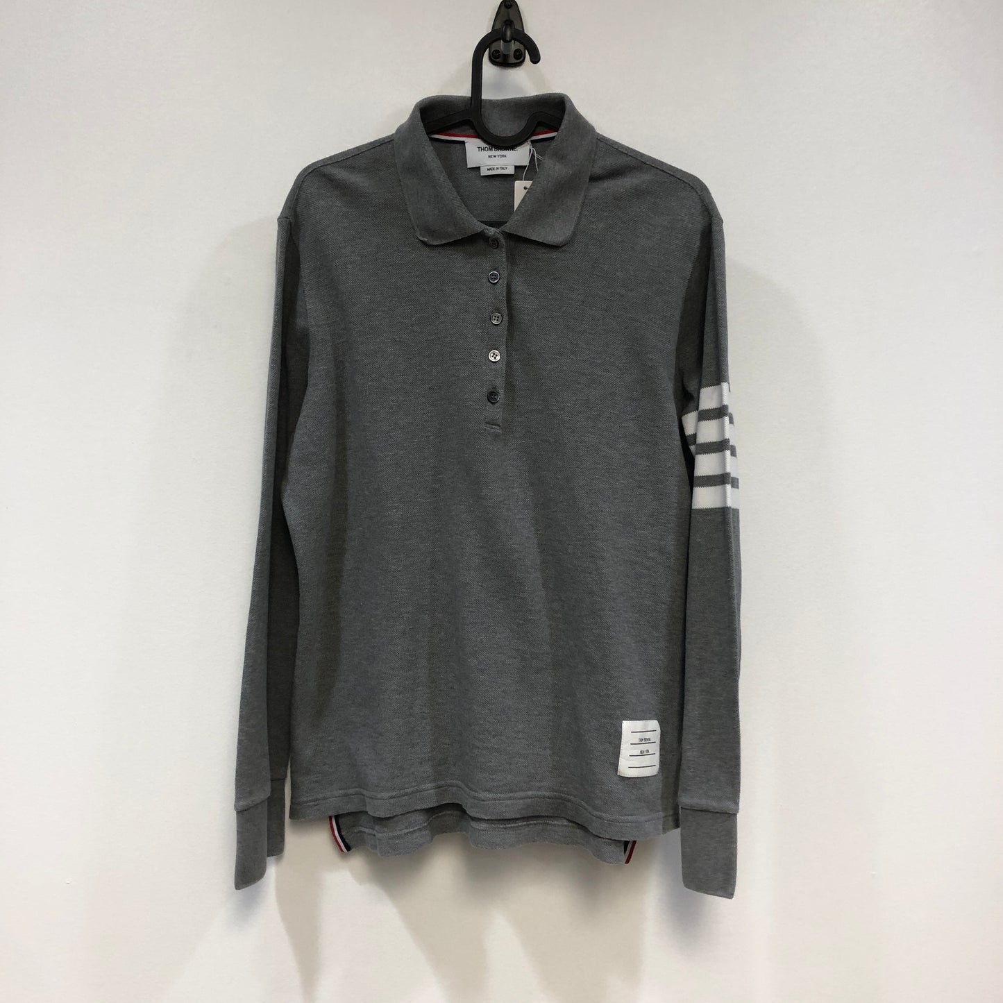 Thom Browne 4-Bar 2003 Long Sleeve Polo Shirt Size 44 Grey