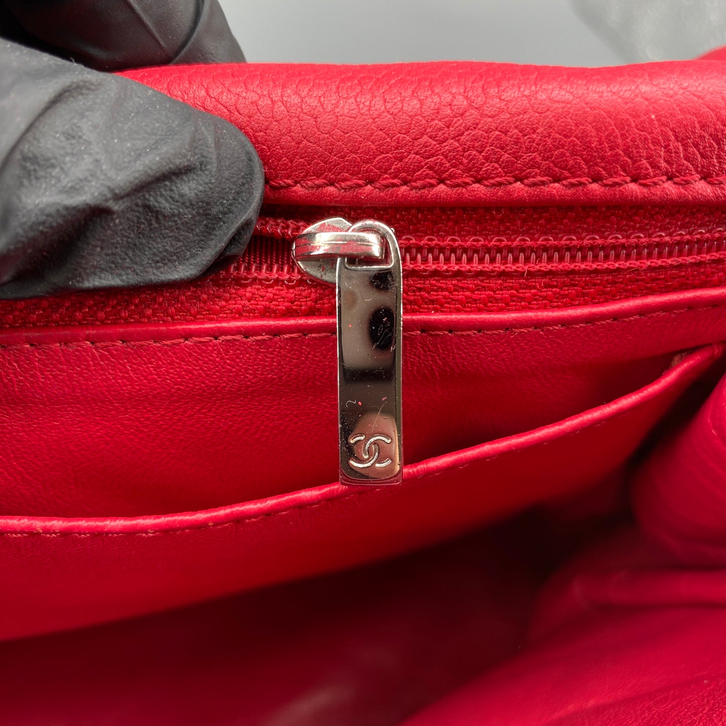 Chanel Classic Soft Red Quilted Leather Flap Shoulder Bag
