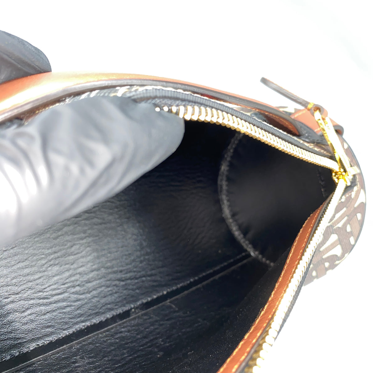 Burberry Brown Monogram Stripe Cylinder Crossbody Bag