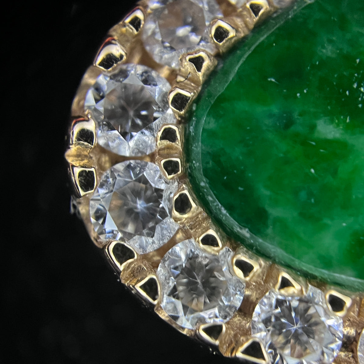 Qeelin Wulu Imperial Green Jade & Diamond 18K Rose Gold Necklace