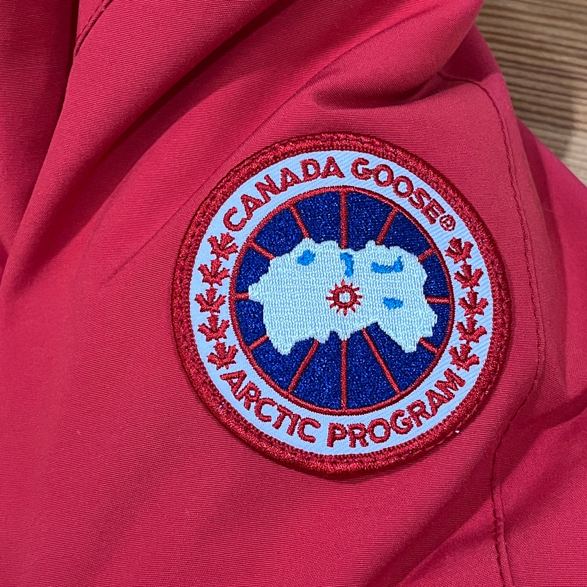 Canada Goose Red Fur Trim Parka Size S