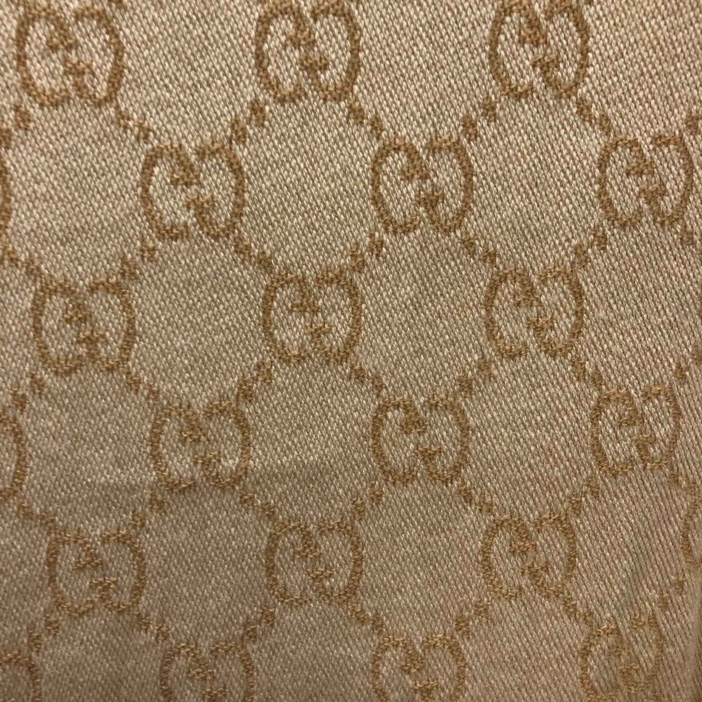 Gucci GG Supreme Jacquard Wool Scarf Beige