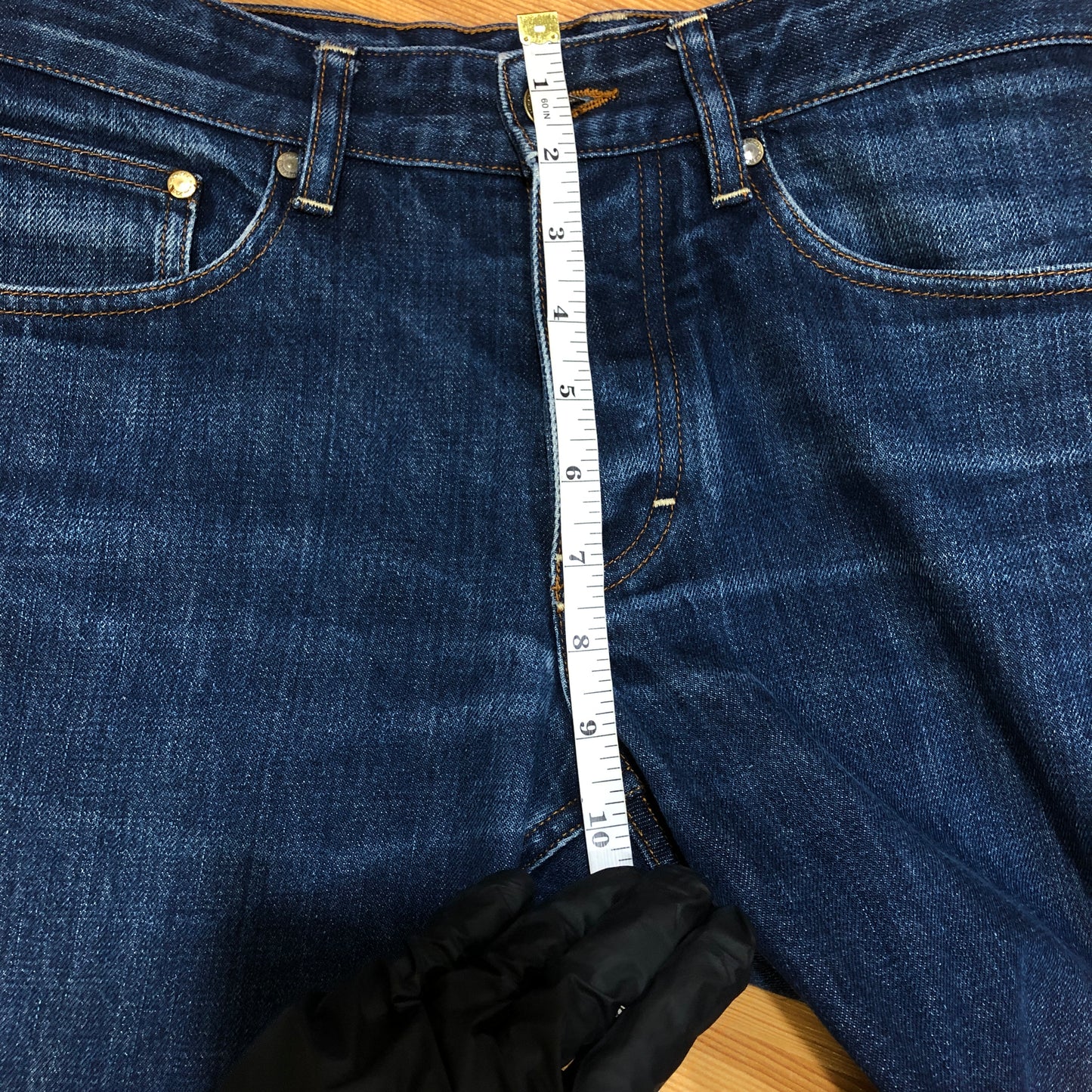 Ami Paris Blue Straight-Leg Denim Jeans Size 29