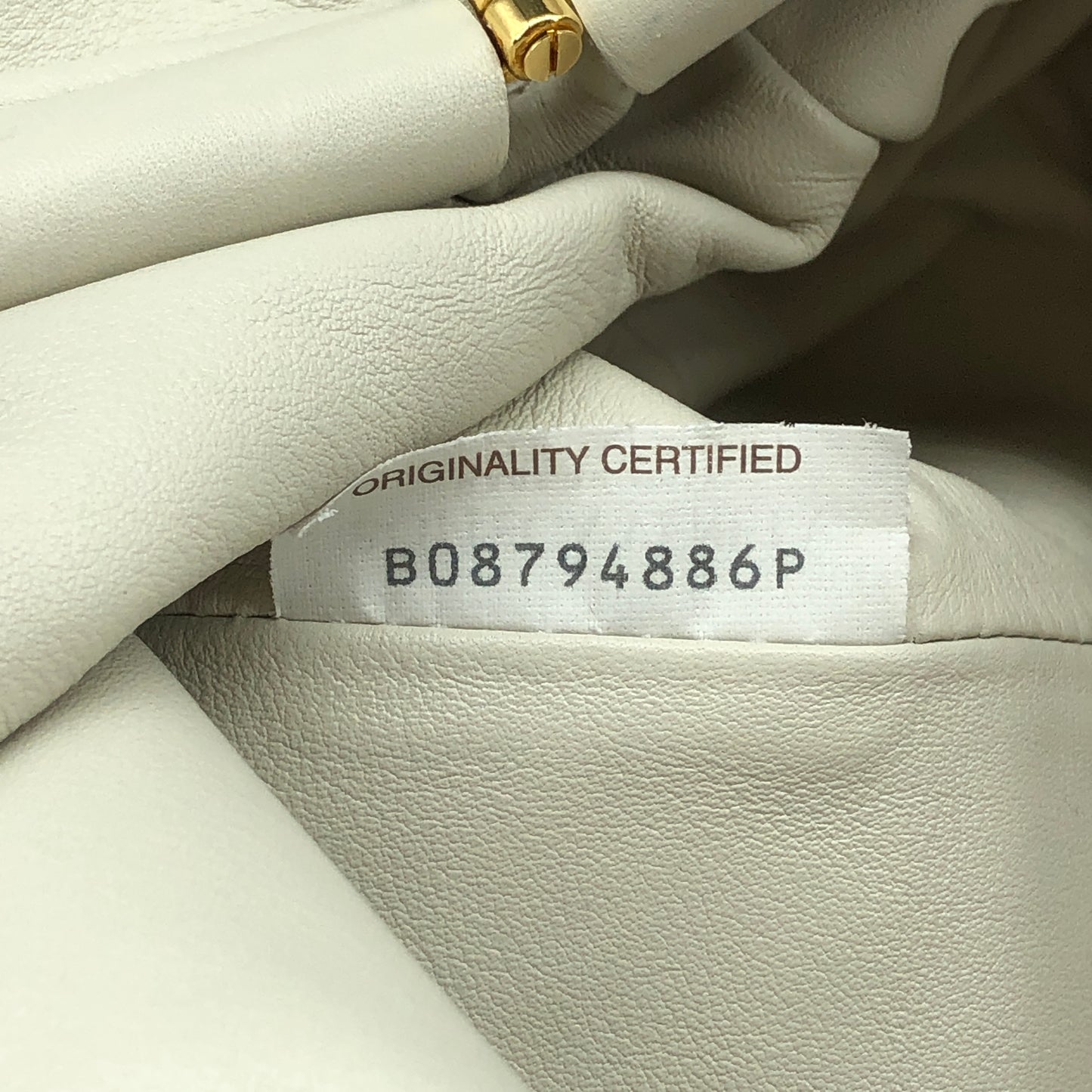 Bottega Veneta White The Pouch Clutch Bag