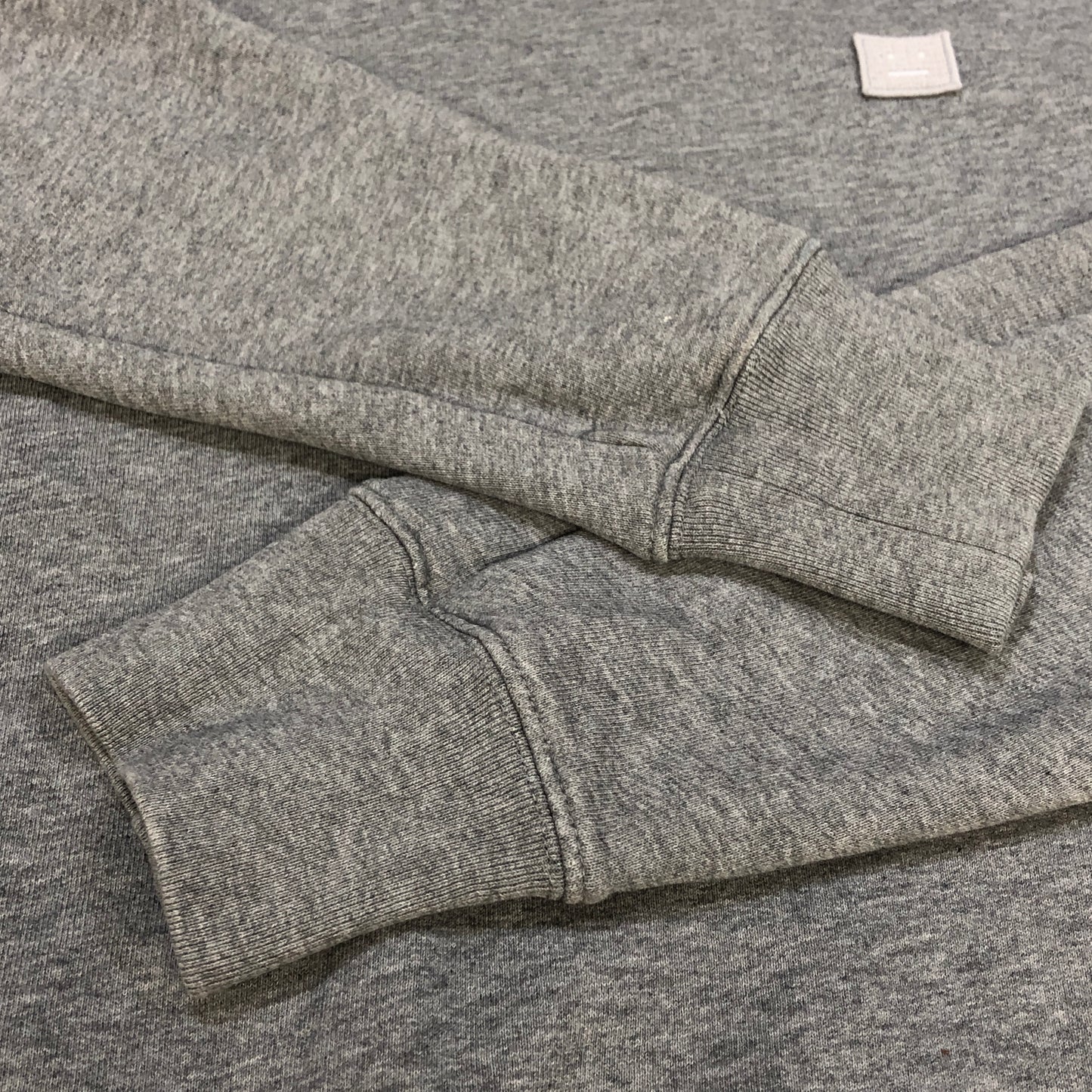 Acne Studios Grey Crew Neck Cotton Sweatshirt Size M