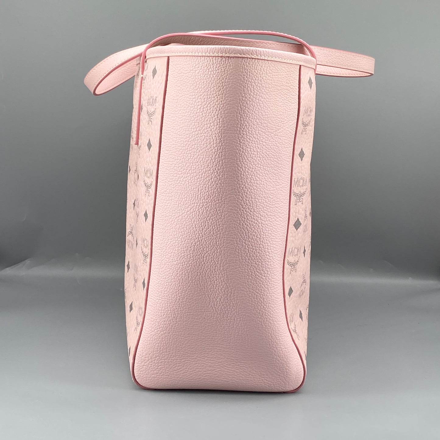 MCM Blush Pink Visetos Medium Tote Bag
