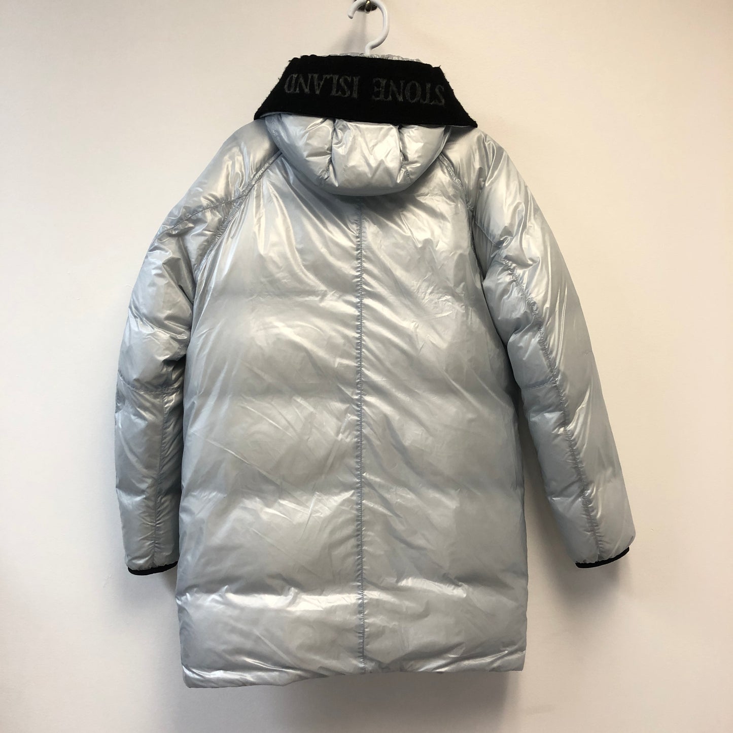 Stone Island Light Blue Pertex Down Parka Size S