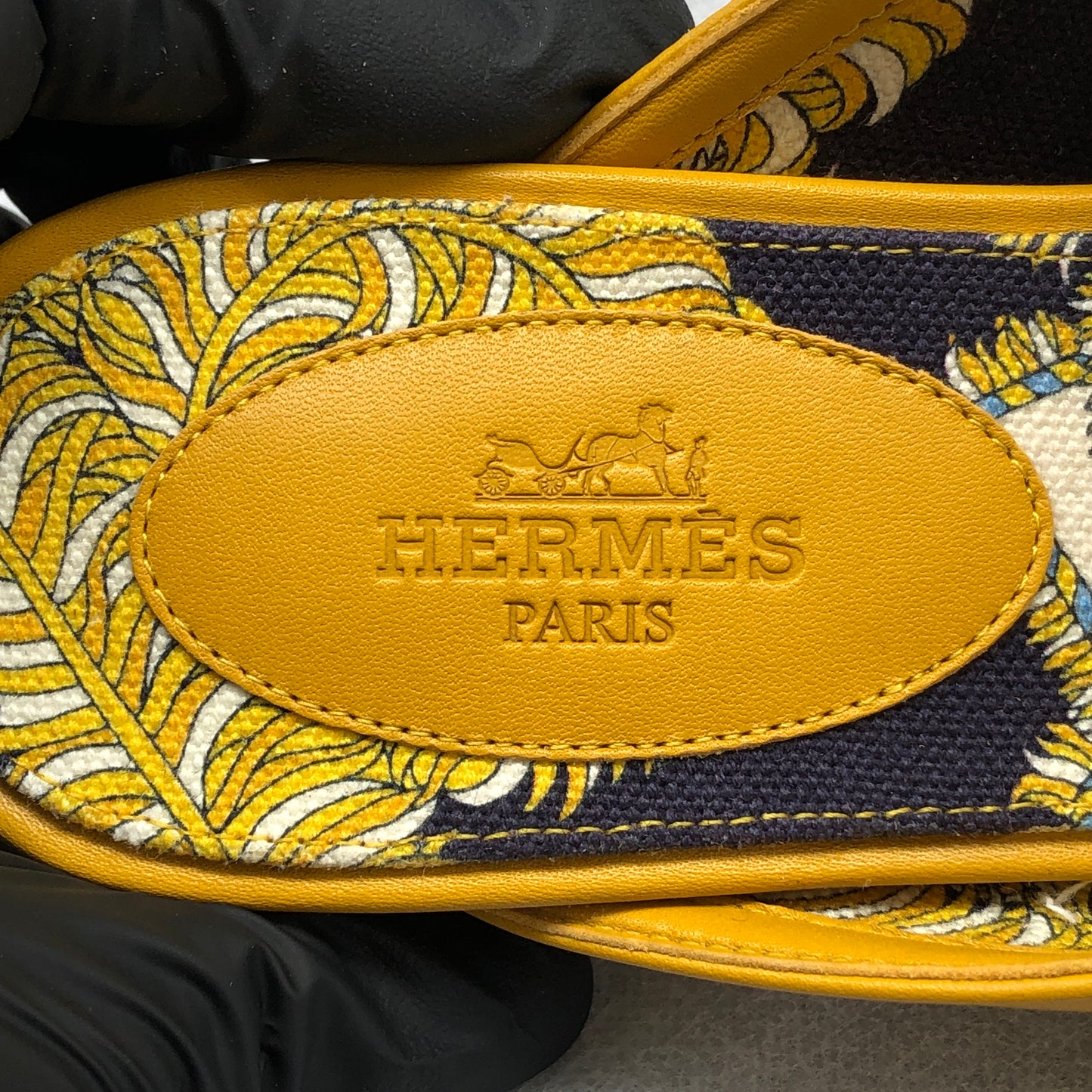 Hermes Women's Yellow Oz Mules shoes 37