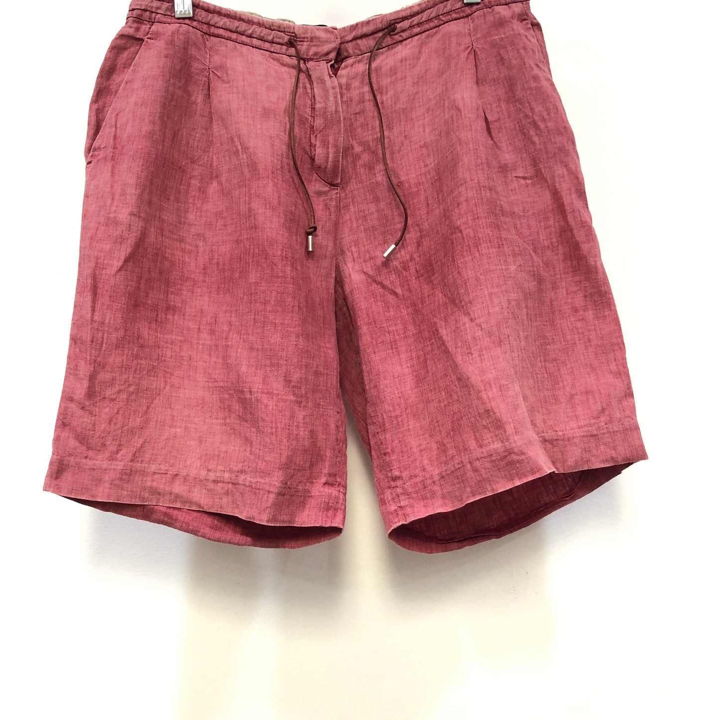 Loro Piana Dusty Rose Linen Shorts Size 42