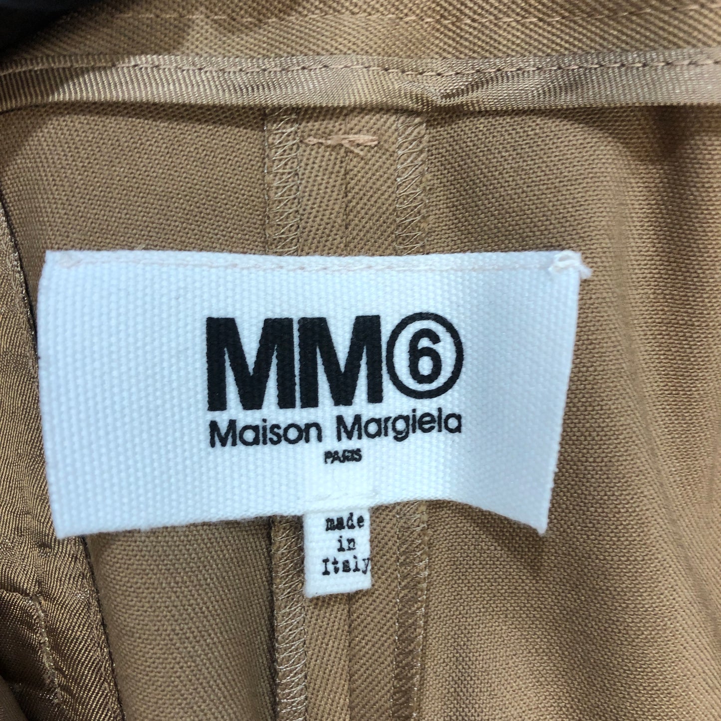 MM6 Maison Margiela Wide-Leg Trousers Size 40 Tan