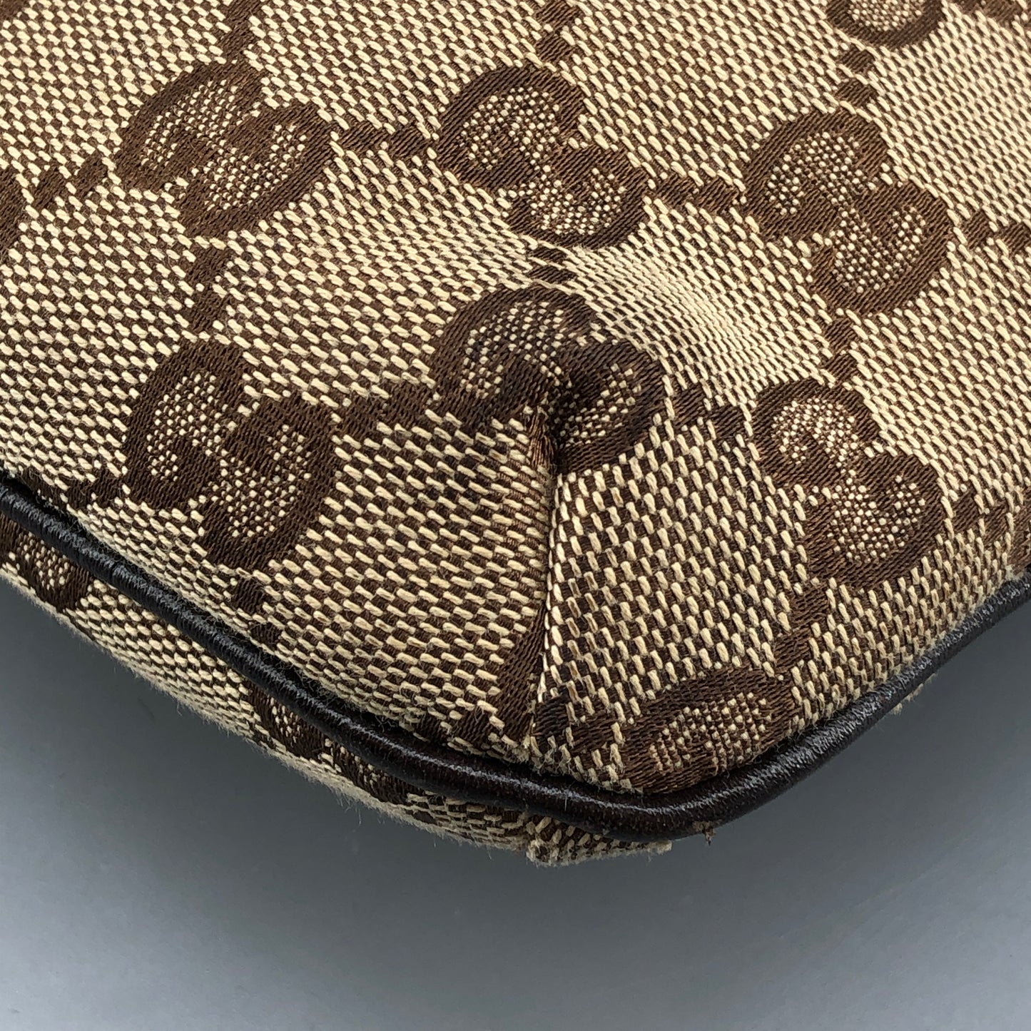 Gucci Vintage GG Canvas Crossbody Bag Brown/Beige