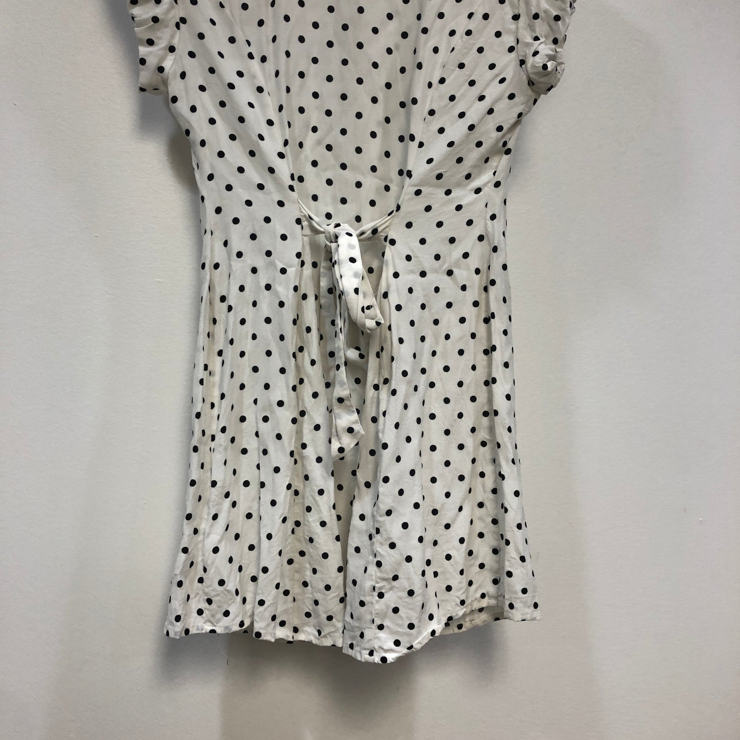 GUIZIO Black & White Polka Dot Shirt Dress S