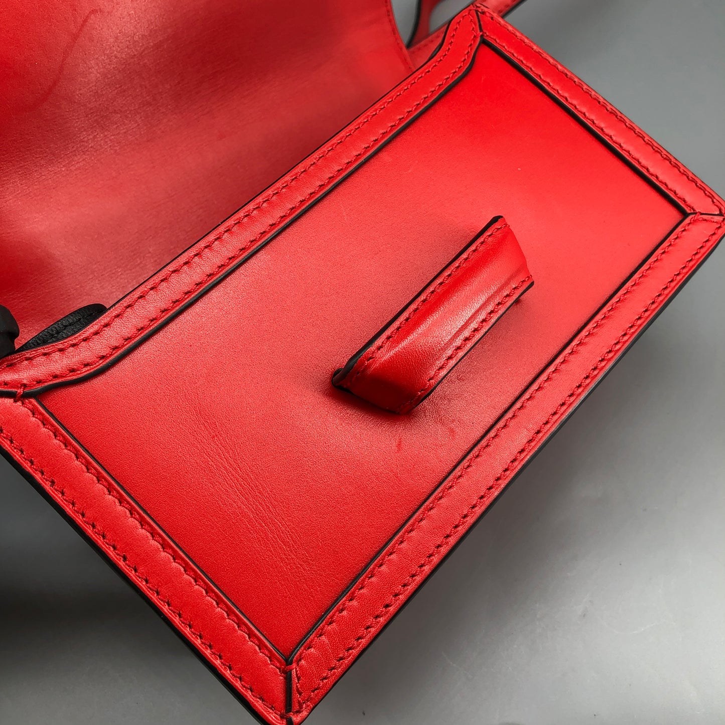 Loewe Barcelona Red Smooth Calfskin Crossbody Bag