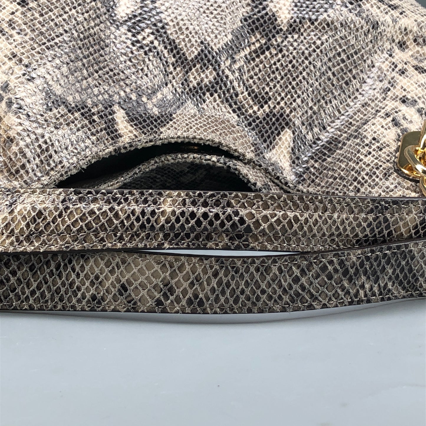 Michael Kors Snake Print Large Hobo Bag