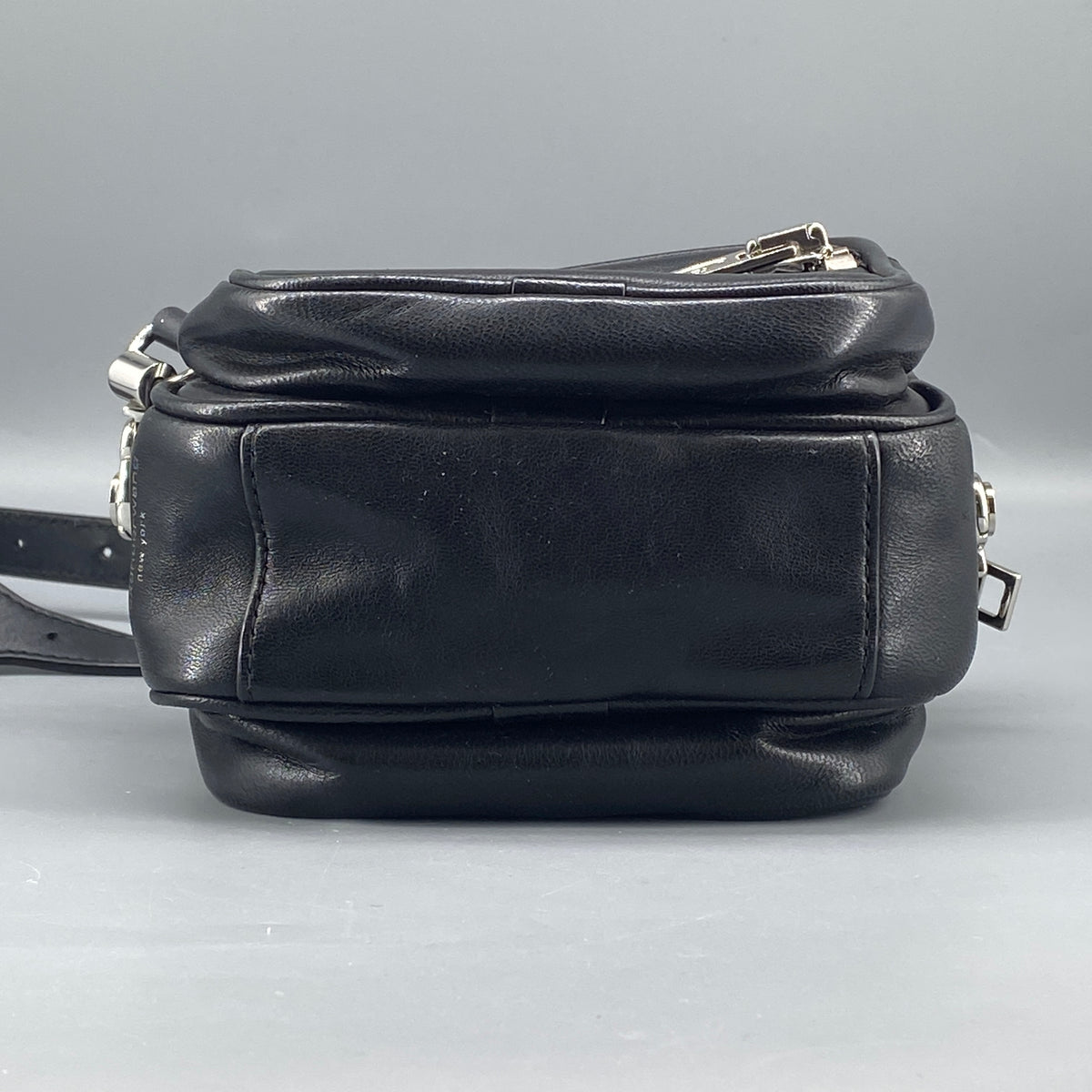 Alexander Wang Mini Camera Crossbody Bag Black Leather