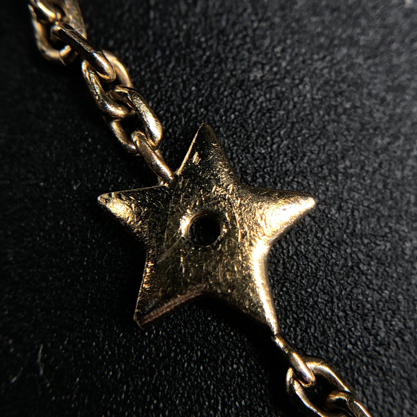 Christian Dior Gold Tone Crystal & Star Charm Bracelet