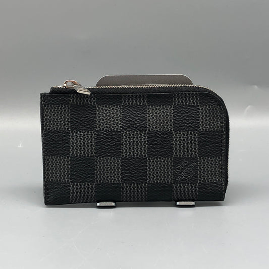 Louis Vuitton Damier Graphite Zipped Wallet Black