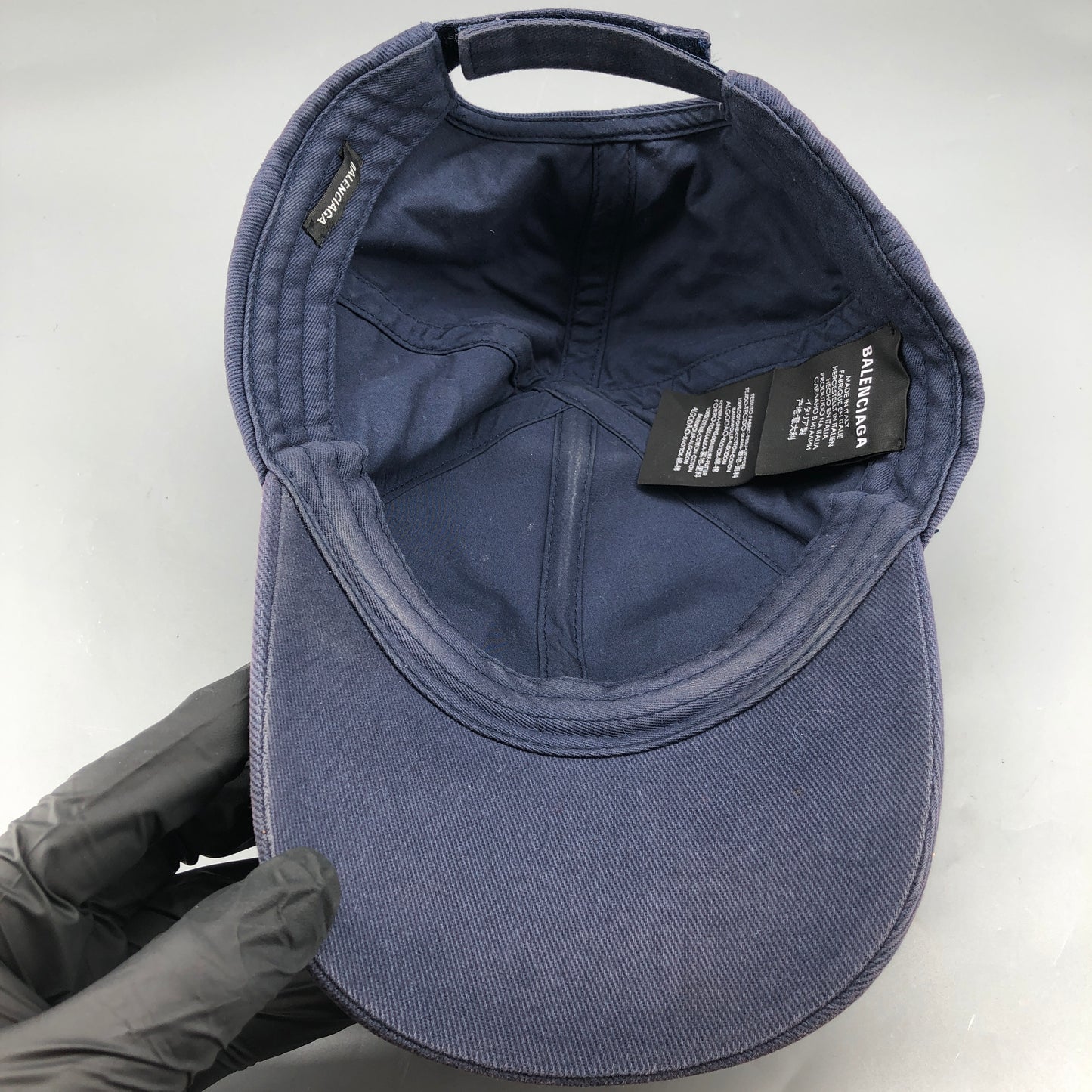 Balenciaga Baseball Cap Size 59cm Purple and Navy