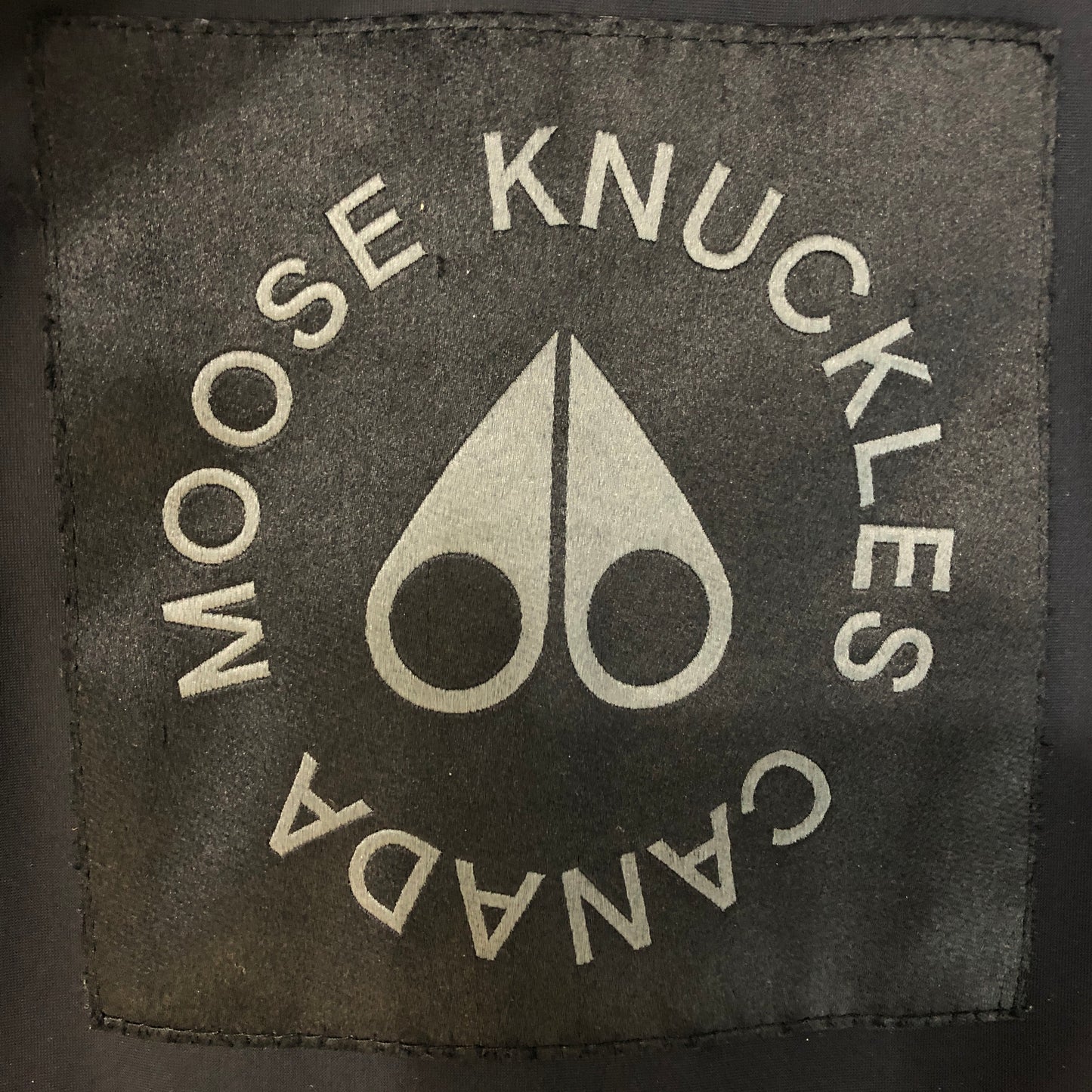 Moose Knuckles White/Black Sherpa Zip-Up Hoodie Size L