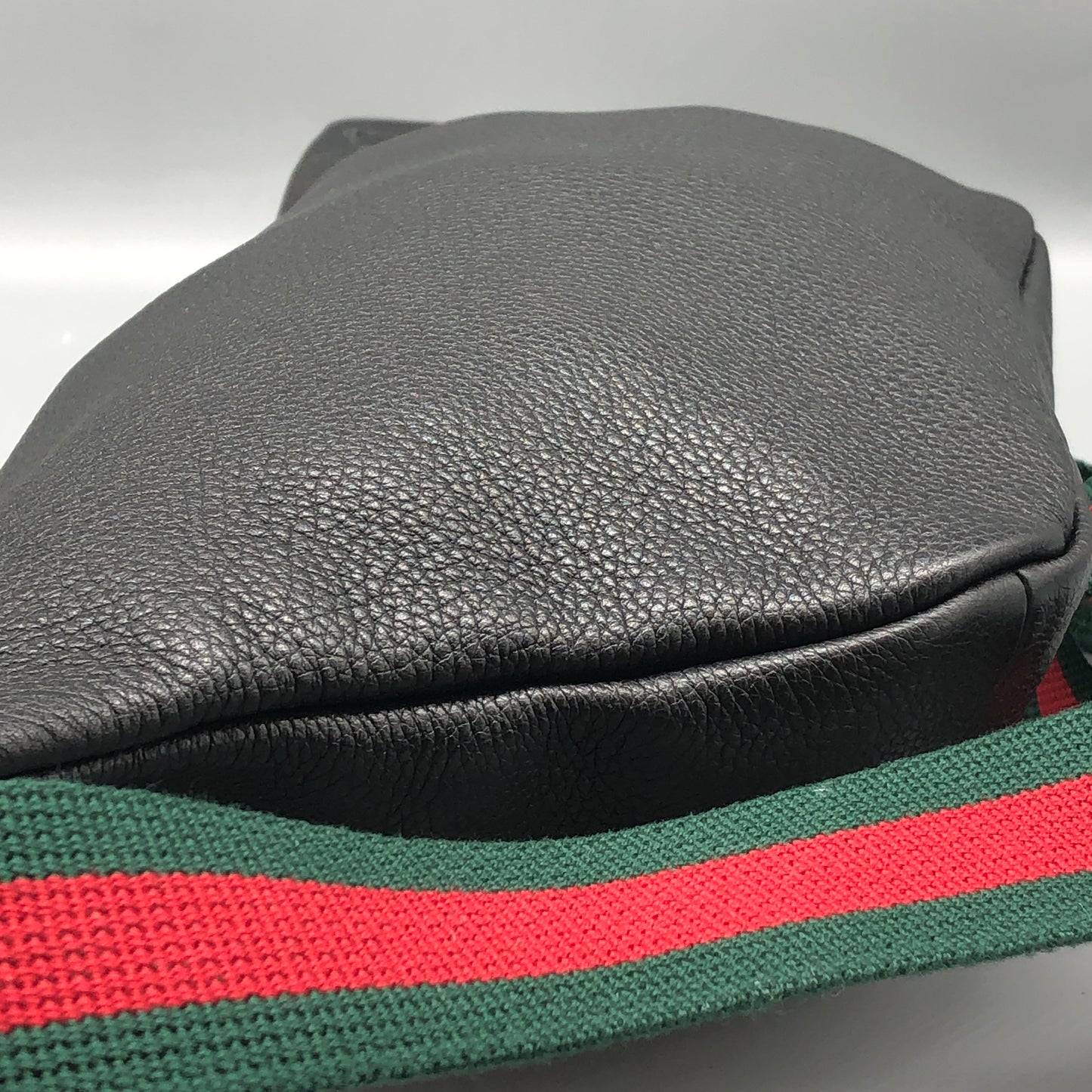 Gucci Print Large Belt Bag in Black Leather