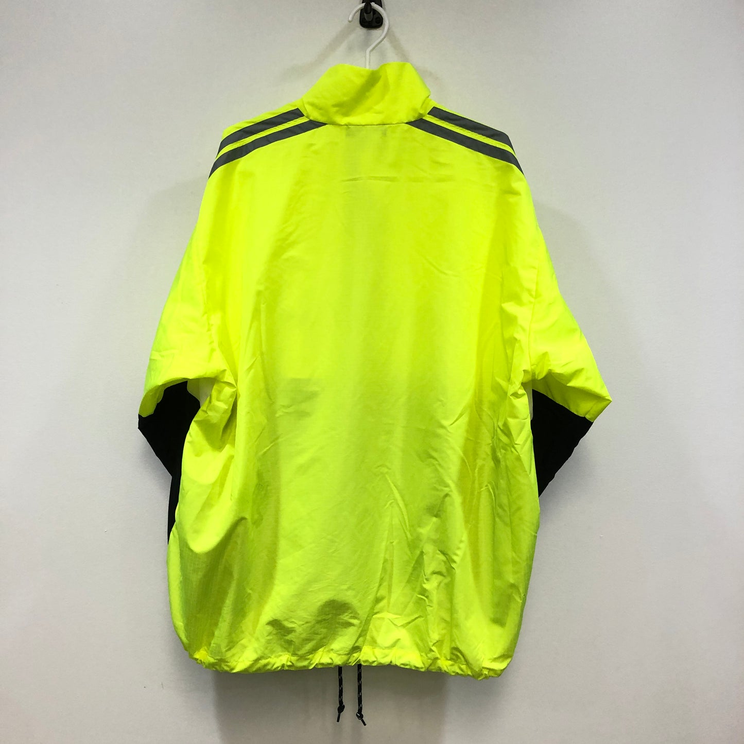 Balenciaga Color Block Logo Windbreaker Jacket Size 38  Yellow/Black