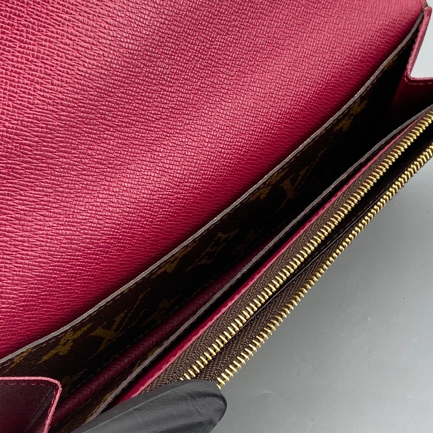 Louis Vuitton Brown Monogram Flap Long Wallet