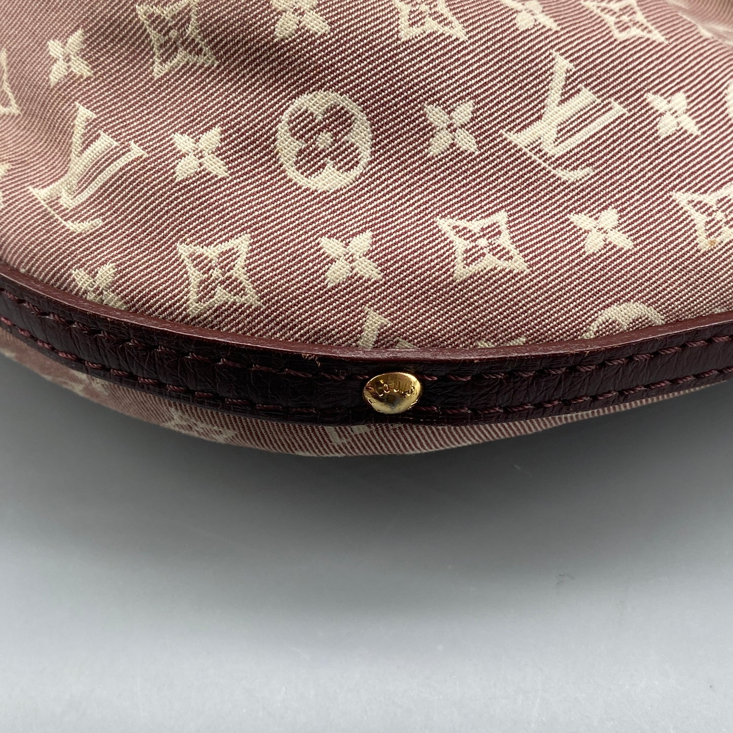 Louis Vuitton Dusty Rose Denim Monogram Mini Lin Hobo Shoulder Bag