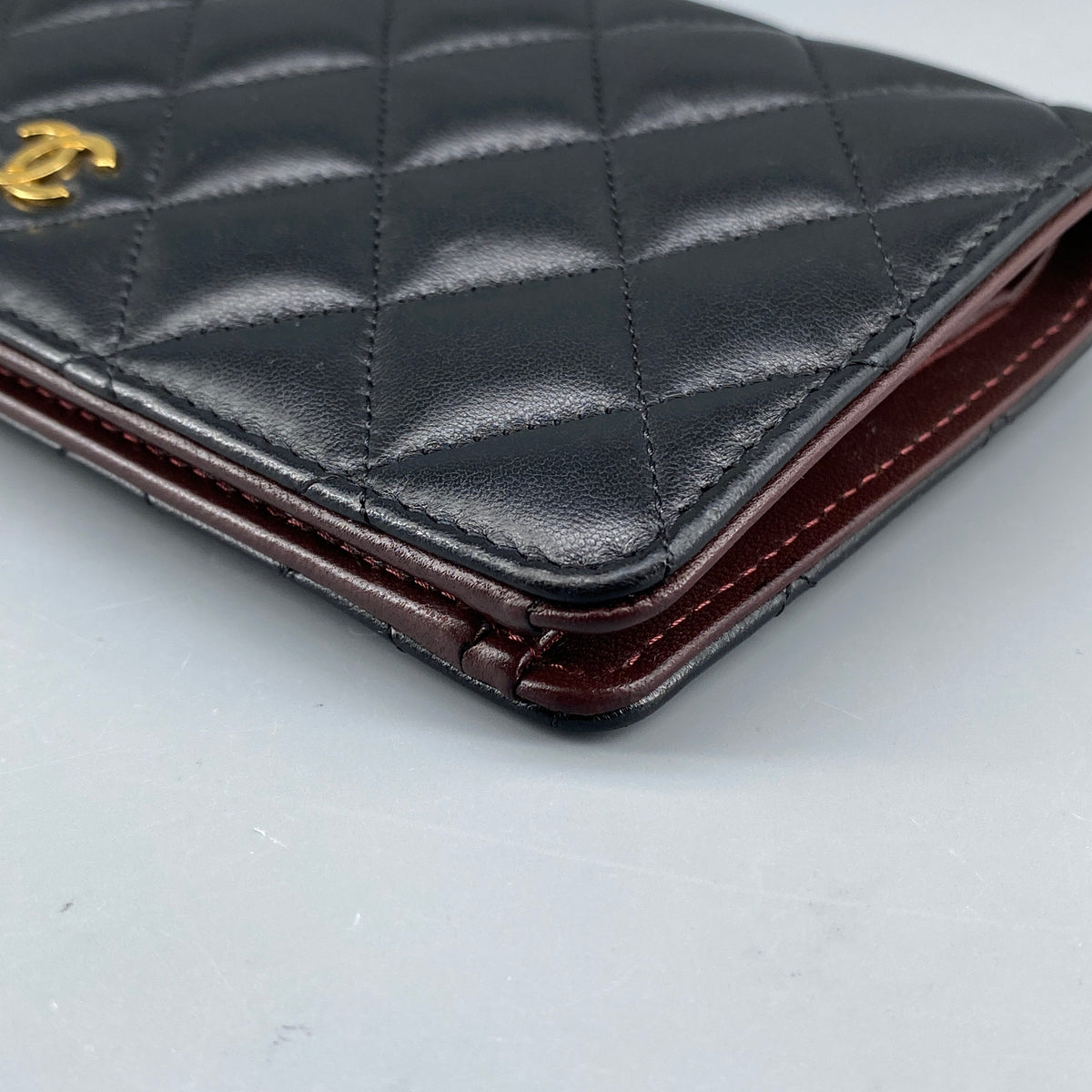 Chanel Quilted Long Wallet Black