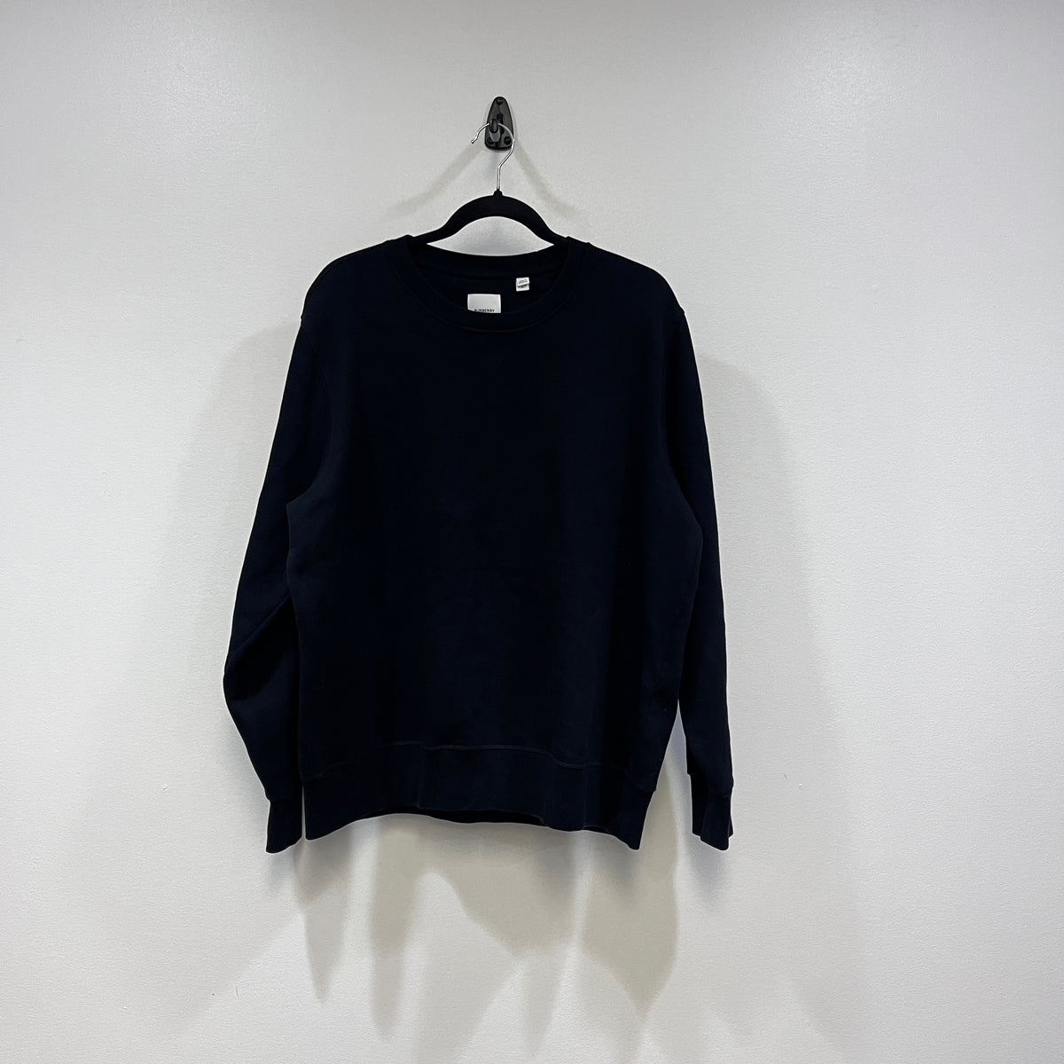 Burberry Black Crew Neck Sweatshirt Size L