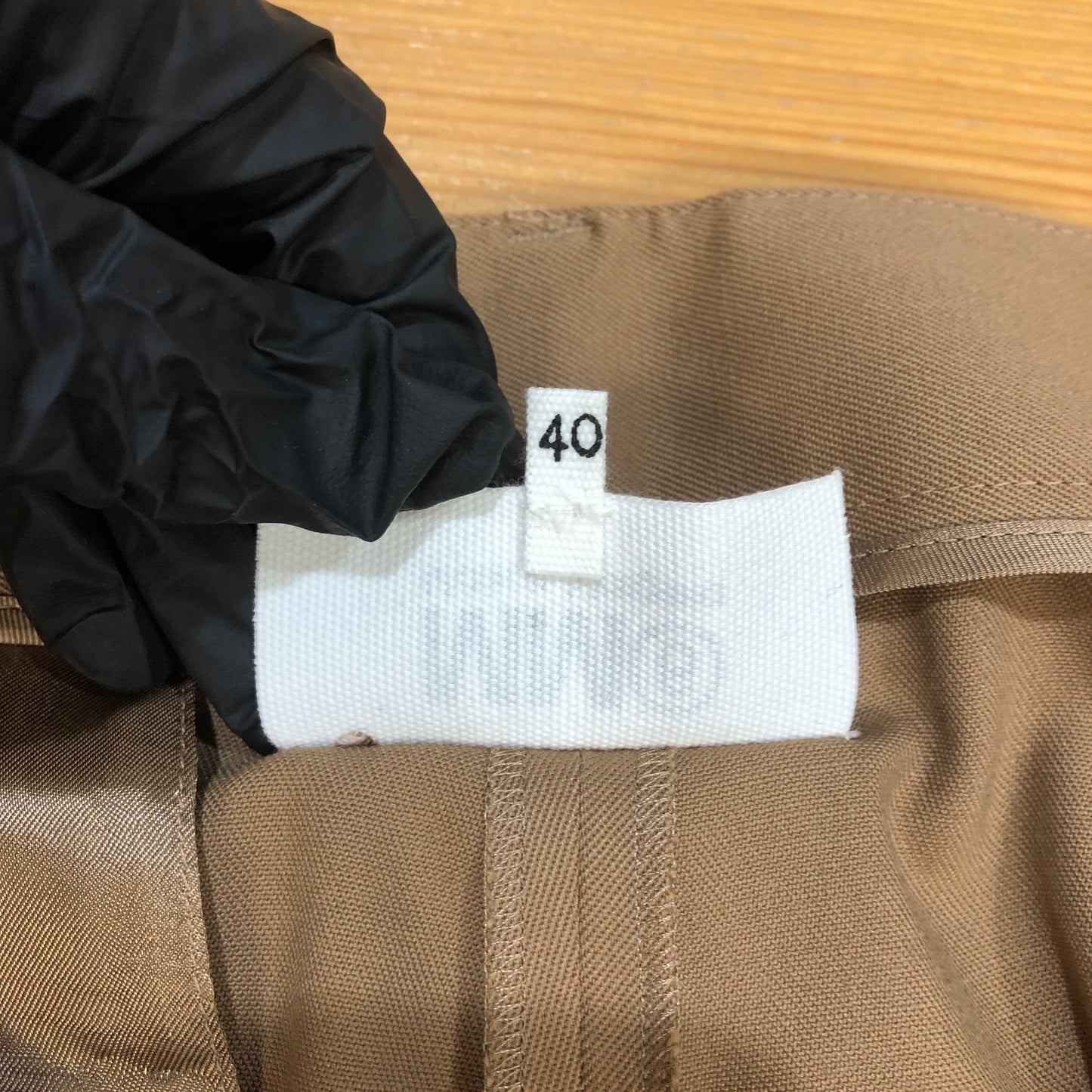 MM6 Maison Margiela Wide-Leg Trousers Size 40 Tan