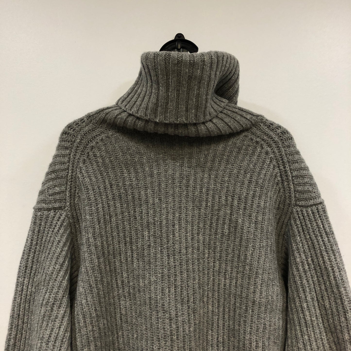 Acne Studios Grey Ribbed Knit Turtleneck Sweater Size S