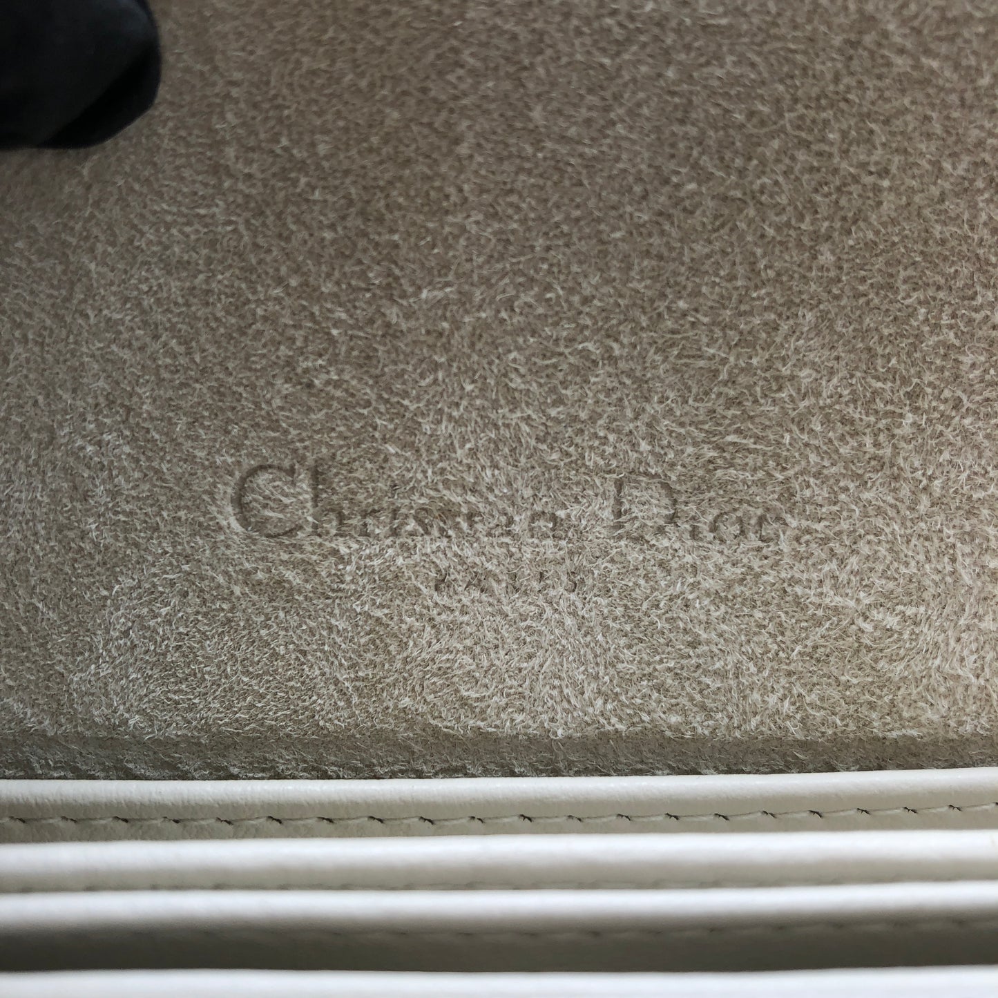 Christian Dior Floral Print Chain Clutch Cream/Multi
