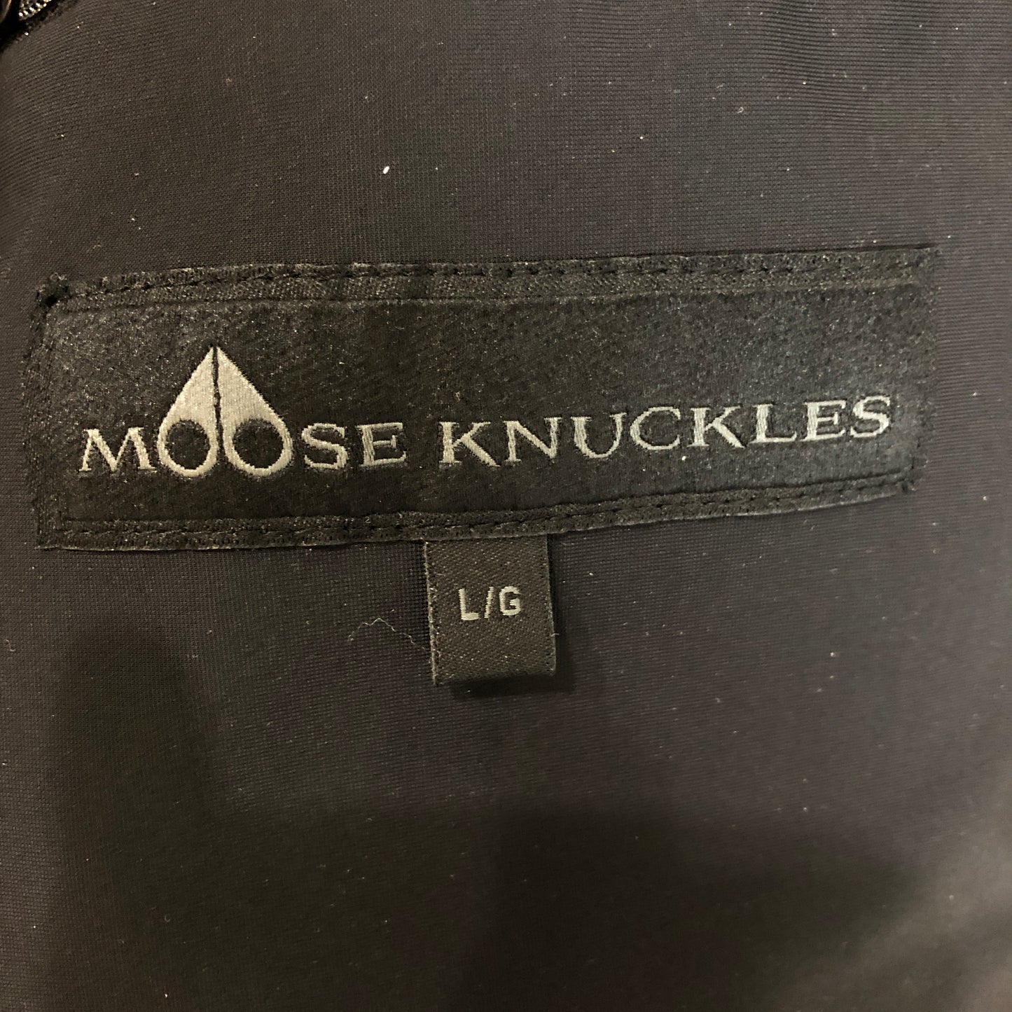Moose Knuckles White/Black Sherpa Zip-Up Hoodie Size L