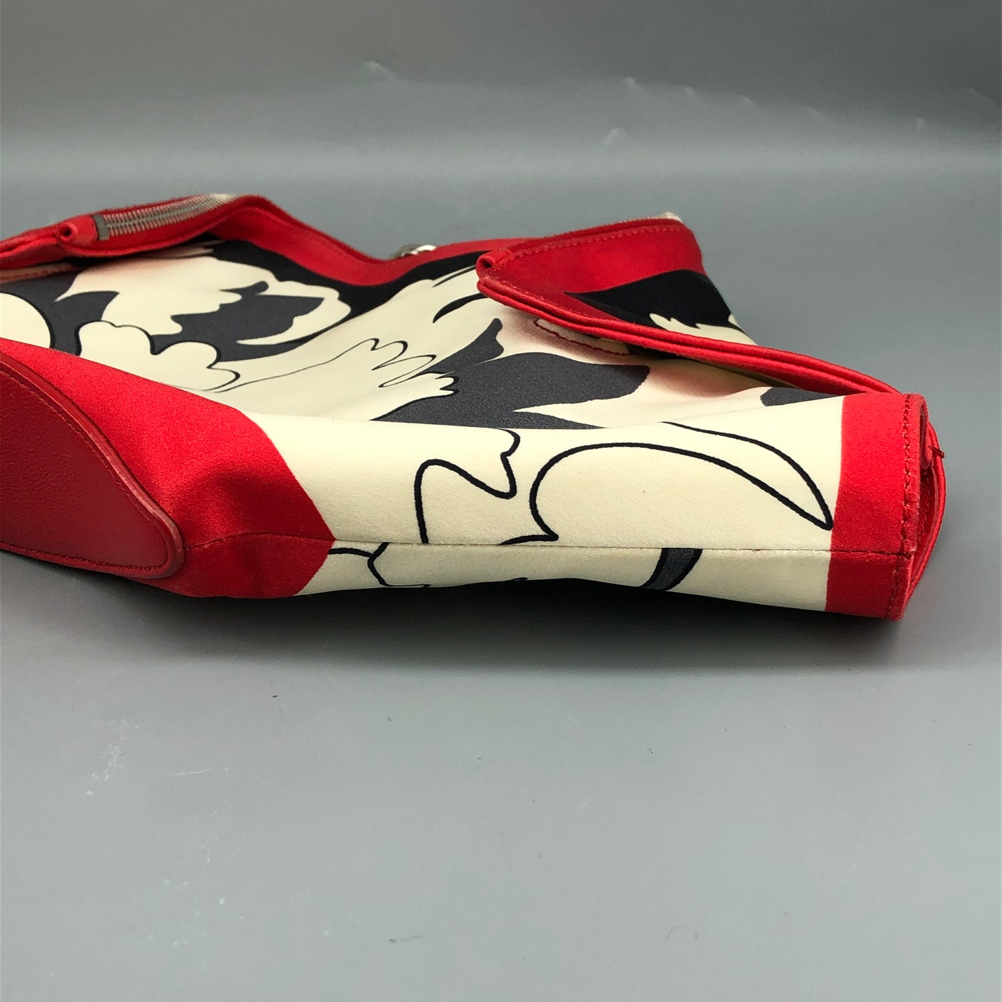 Alexander McQueen De Manta Clutch Red/Cream