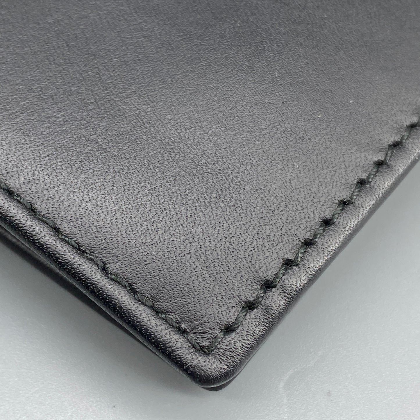 Ferragamo Black Smooth Leather Bi-fold Short Wallet