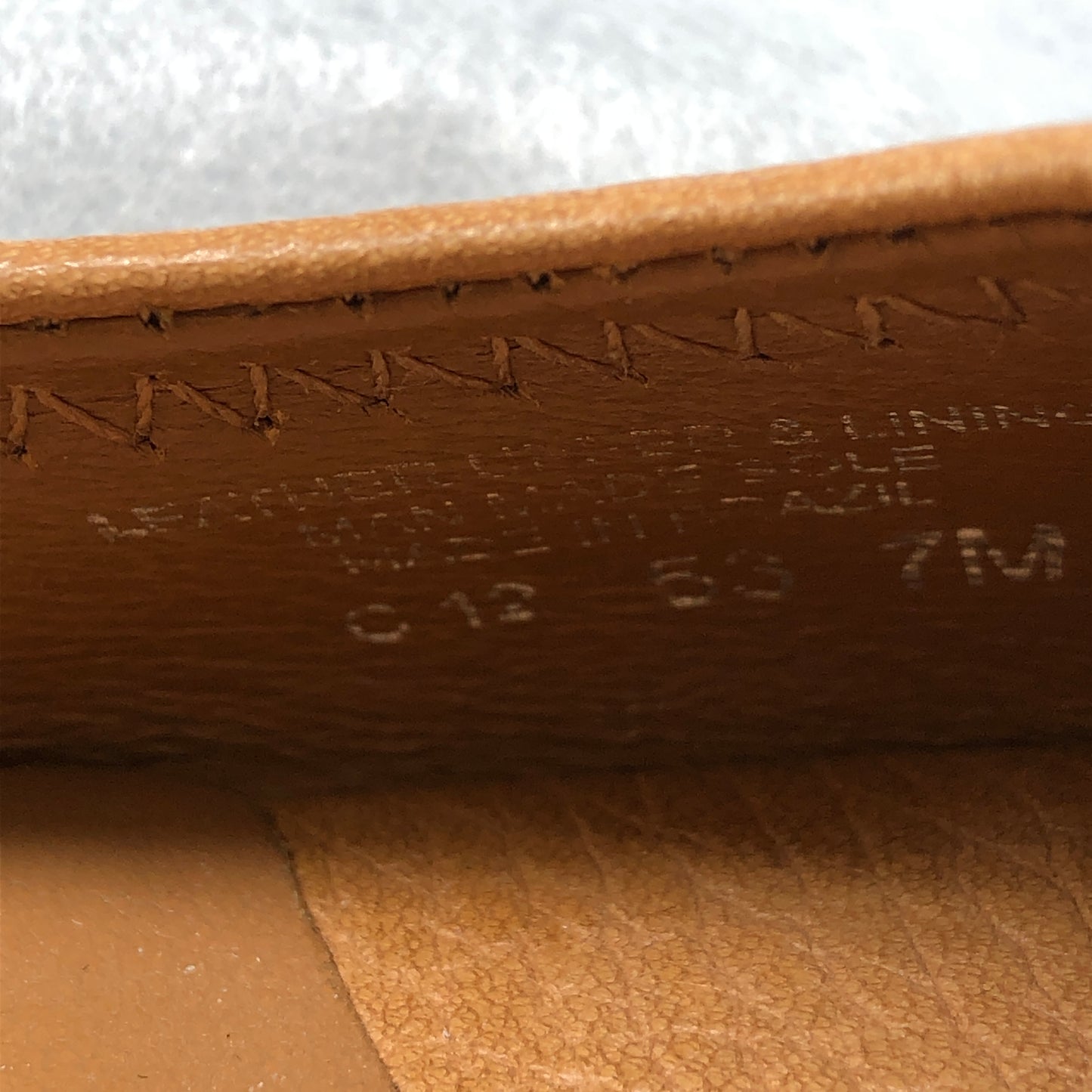 Tory Burch Tan Tumbled Leather Wedge Flats Size 7