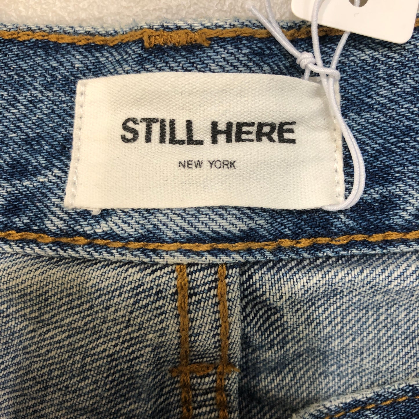 Still Here High-Waisted Straight Leg Jeans 26 Blue Denim