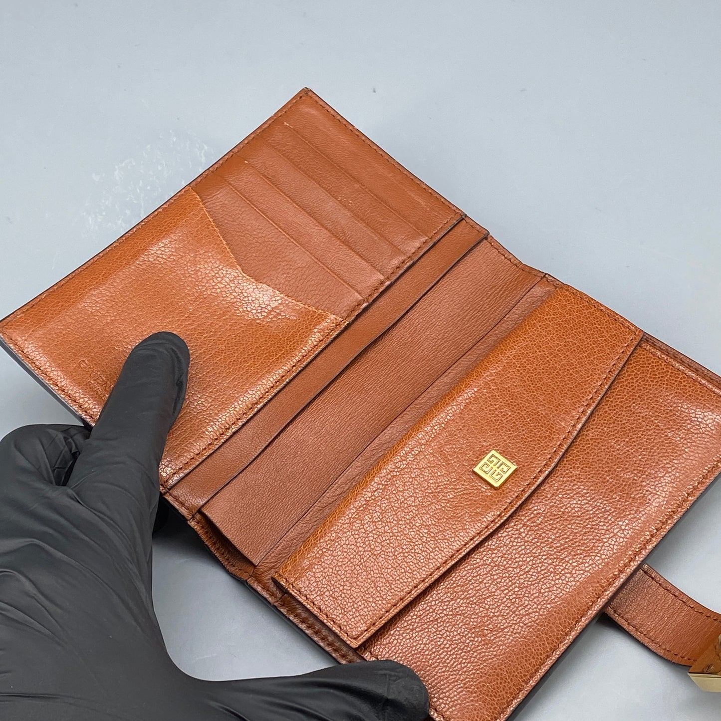 Givenchy 4G Logo Caramel Smooth Calfskin Bifold Wallet