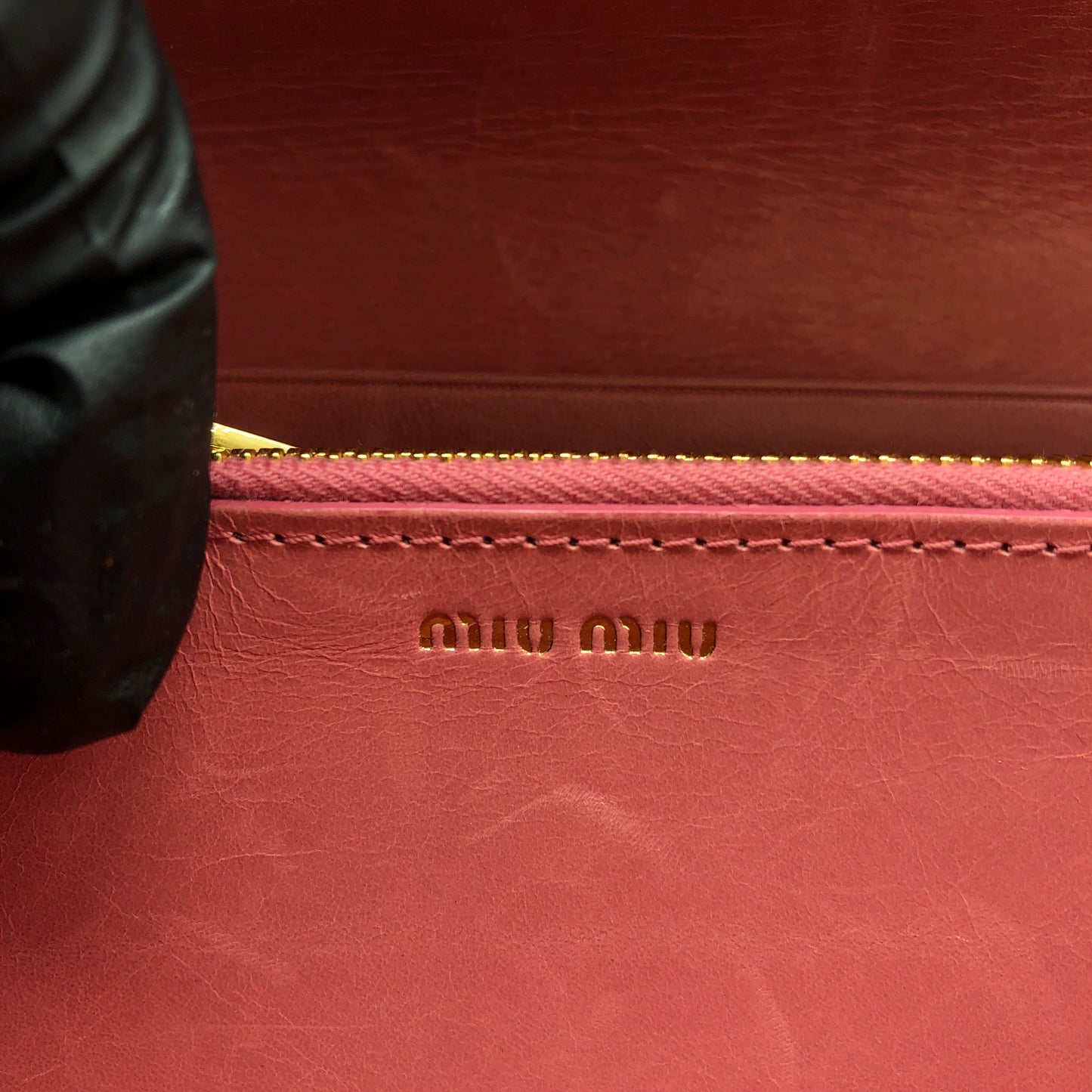 Miu Miu Pink Quilted Leather Chain Wallet / Crossbody Bag