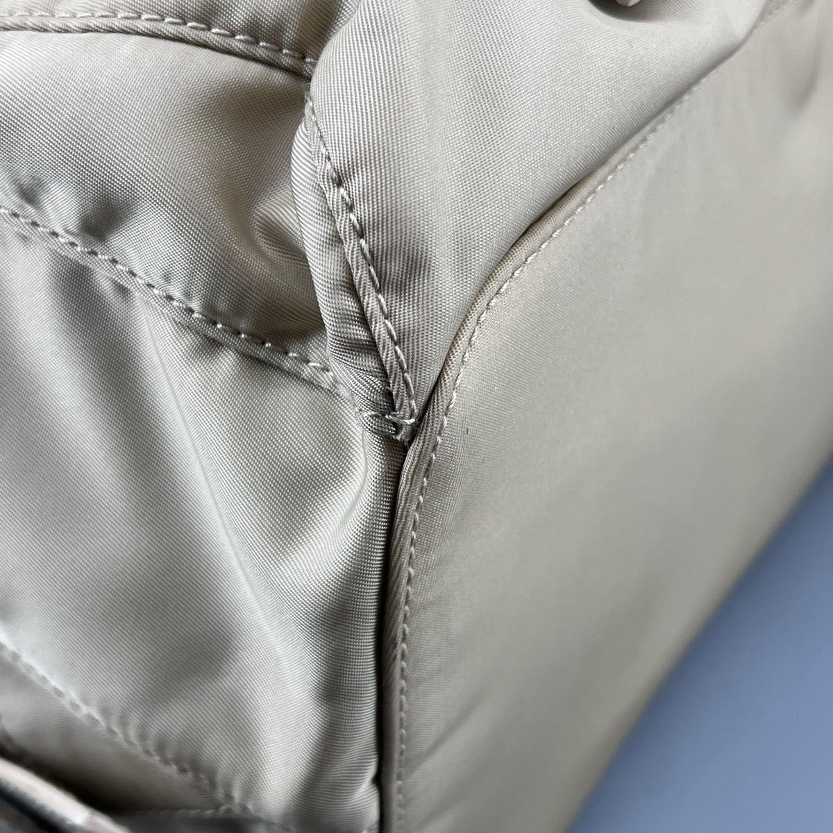 Prada Yellow beige nylon Backpack