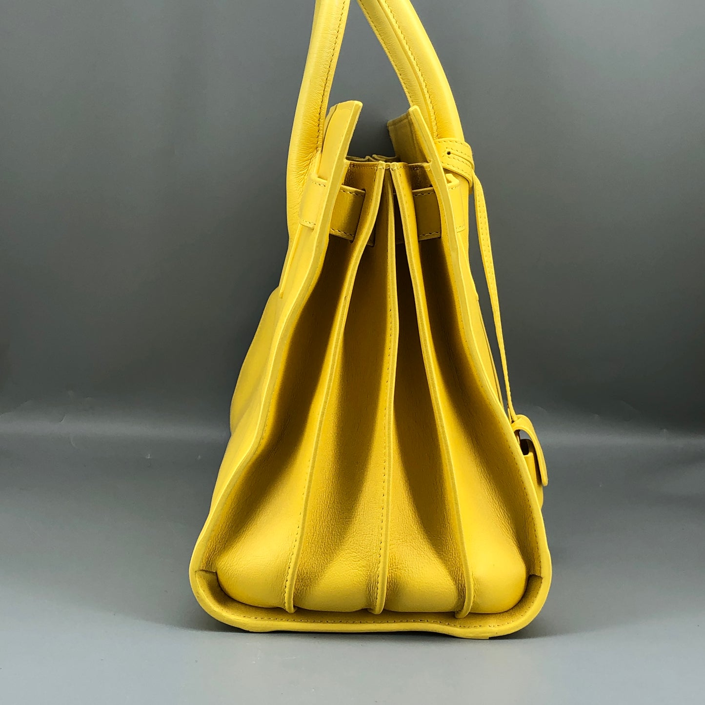 Saint Laurent Sac De Jour Yellow Leather Tote Bag