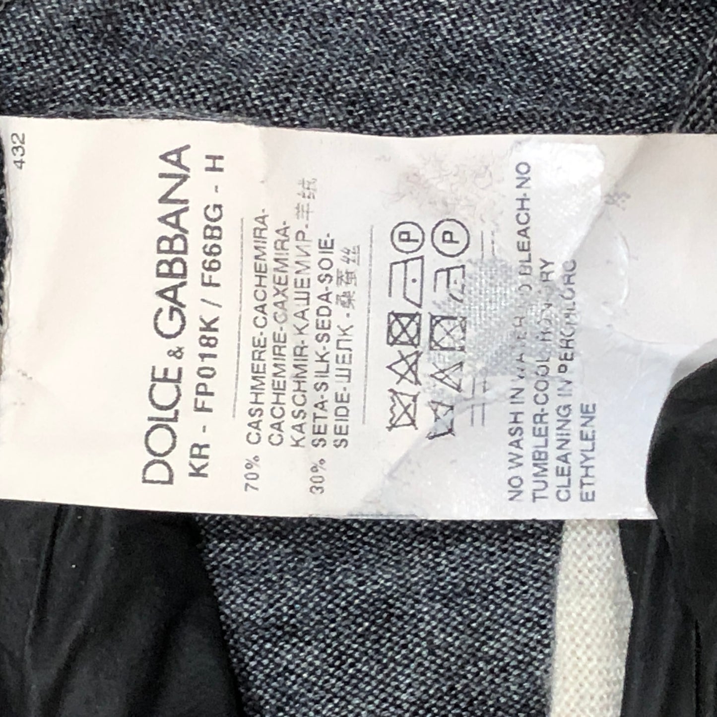 Dolce & Gabbana Black White Floral Round Neck Knit Top 42